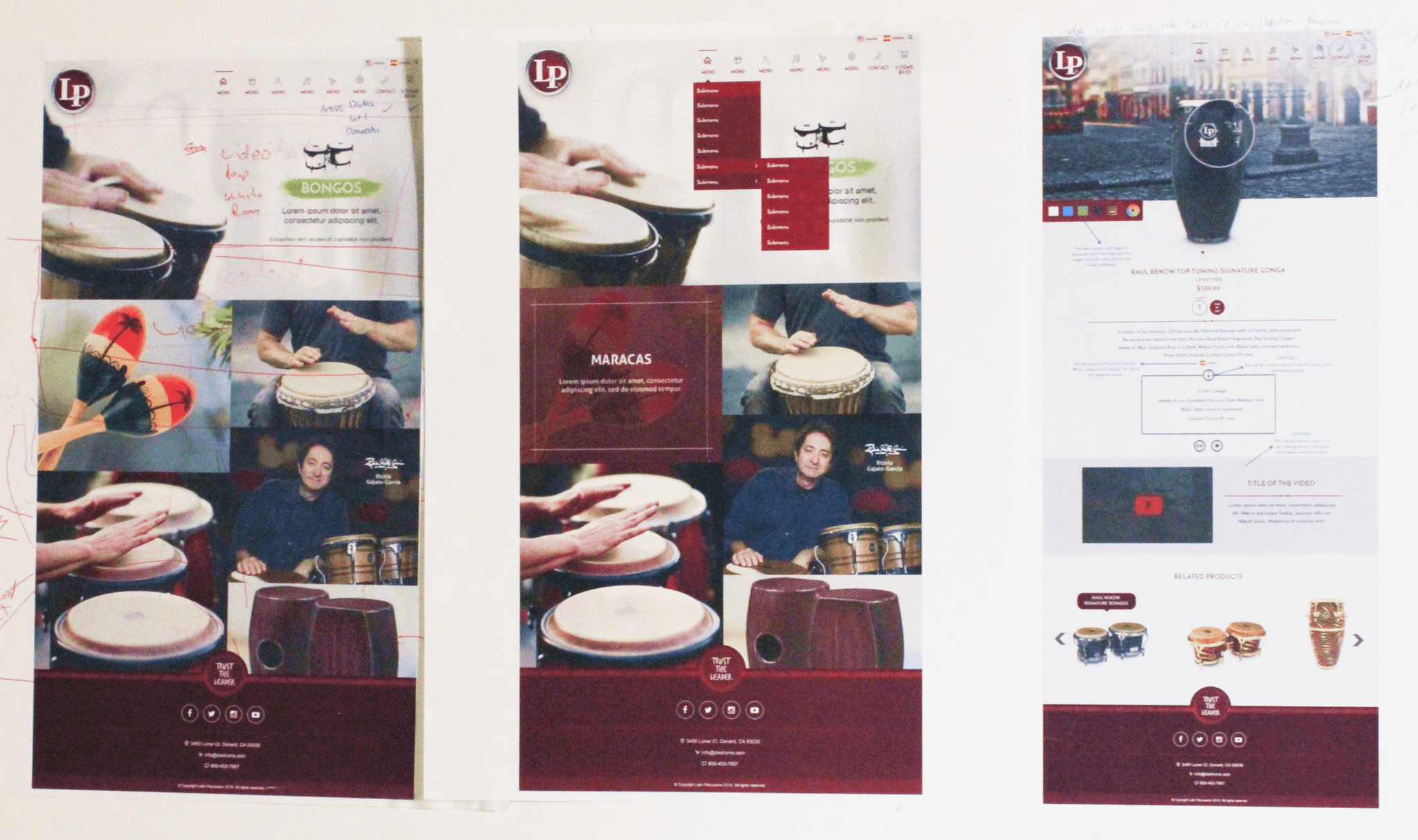 LP Early Mockups
