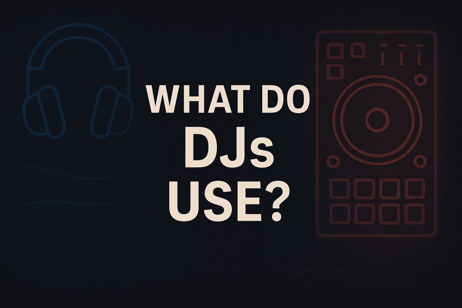 what do djs use - pulse dj blog cover image 