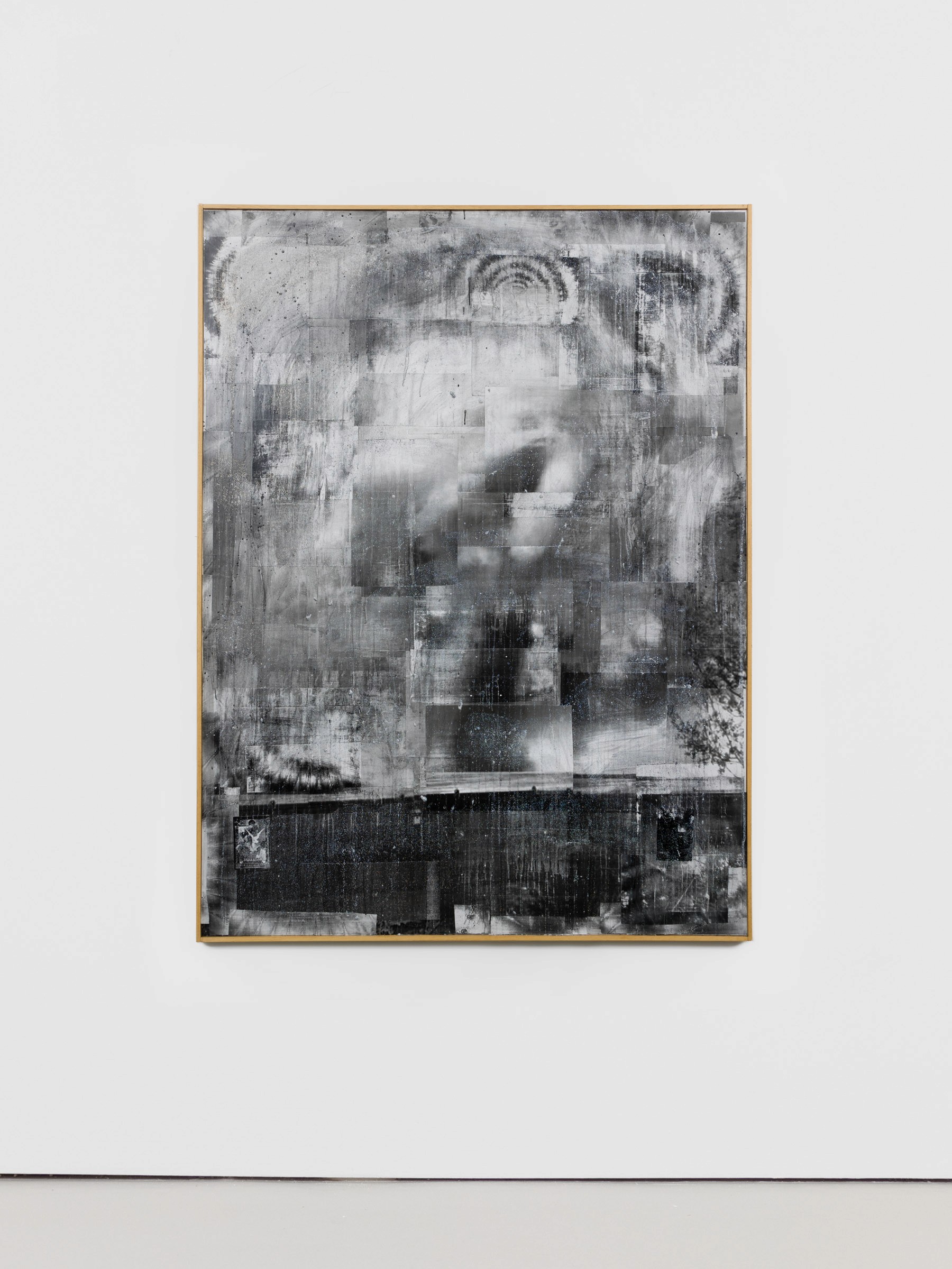 Nicholas Cheveldave artwork collage on canvas