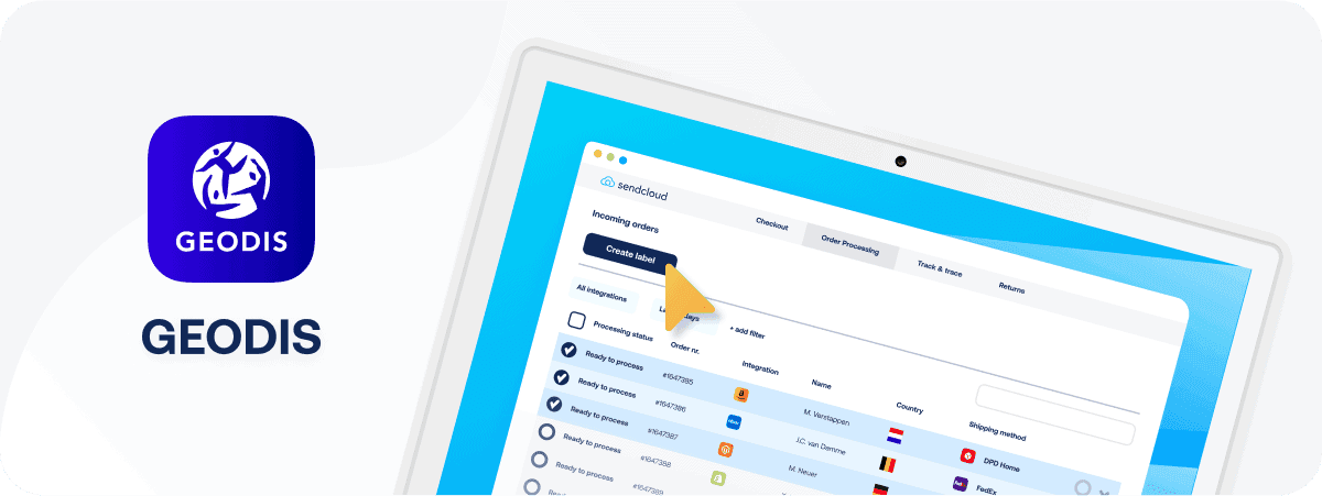 Envoi colis Geodis avec Sendcloud
