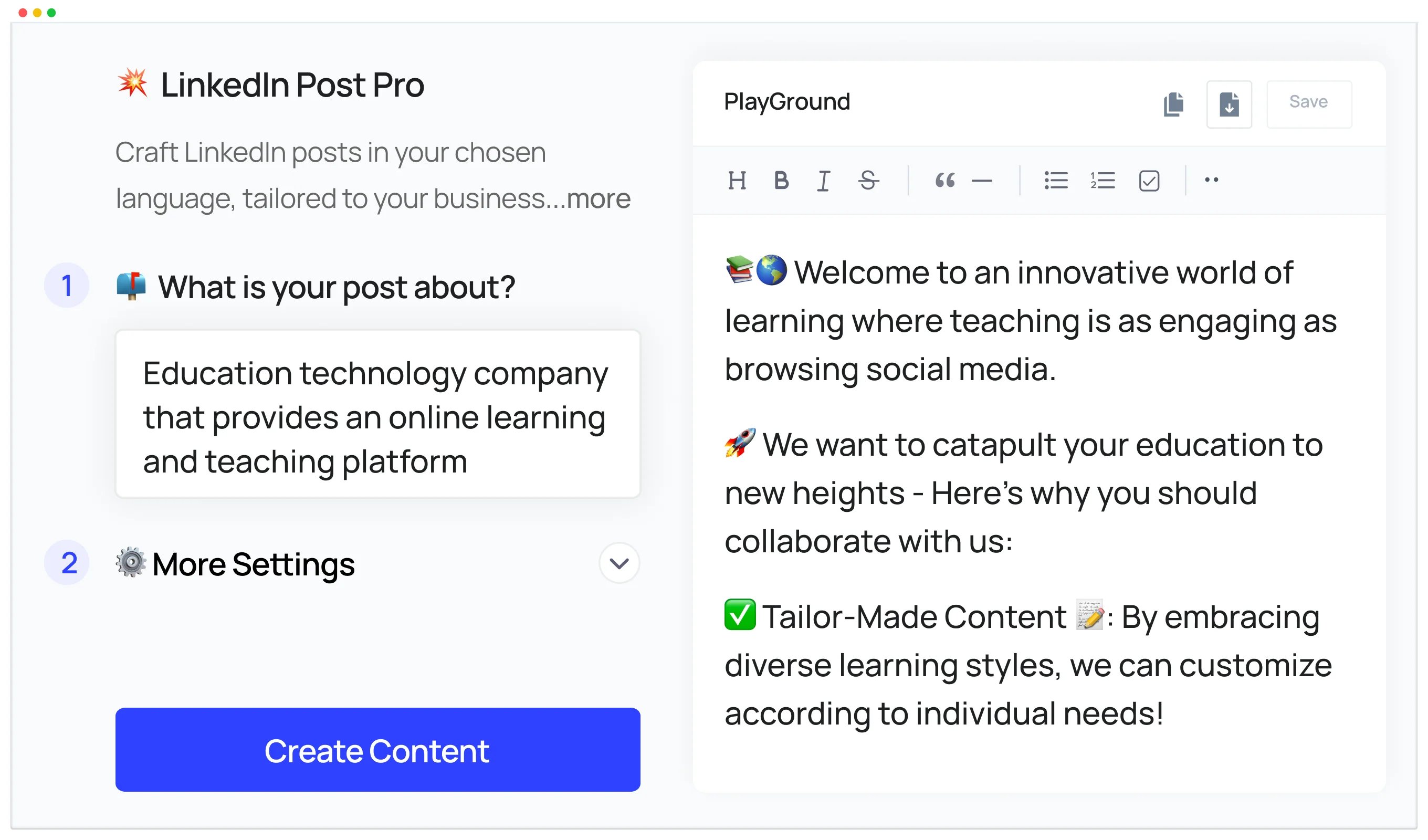 Social Media Marketers About Us Example - 1