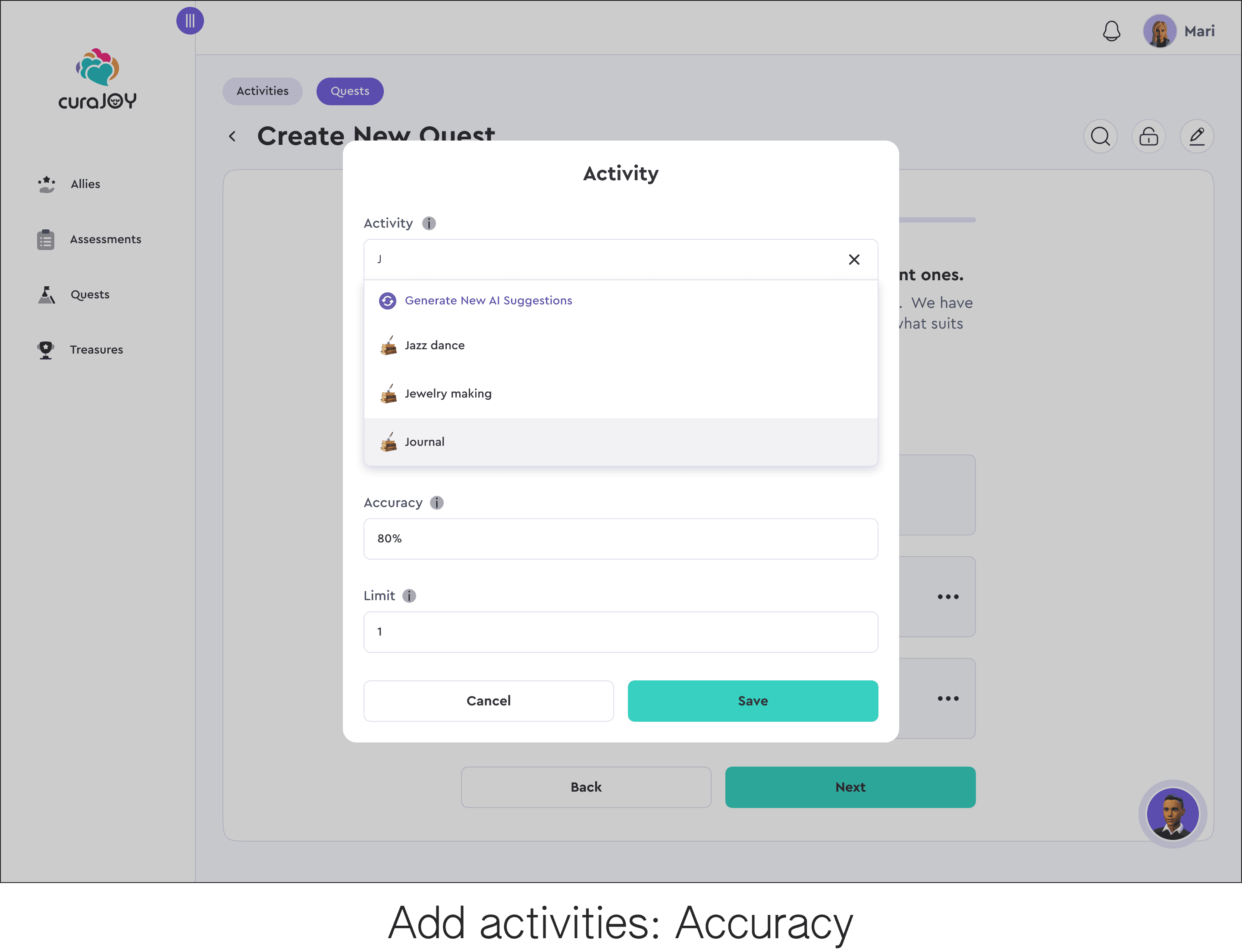 Step 2: Add Activities