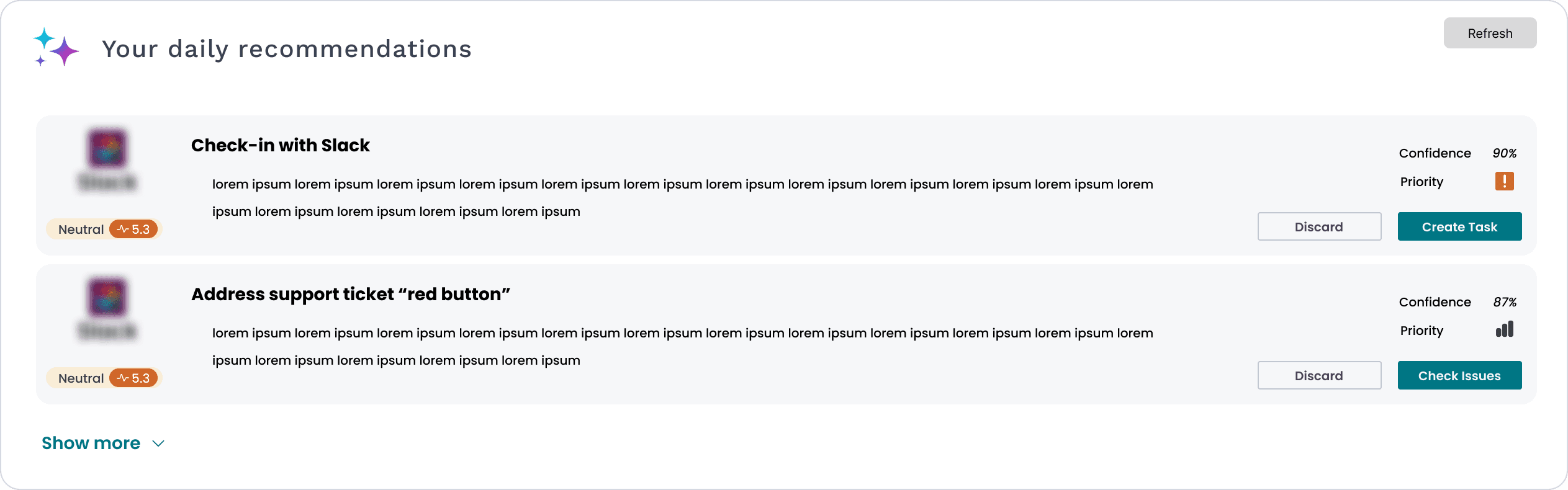 contextual recommendations for customer success managers in VENMATE