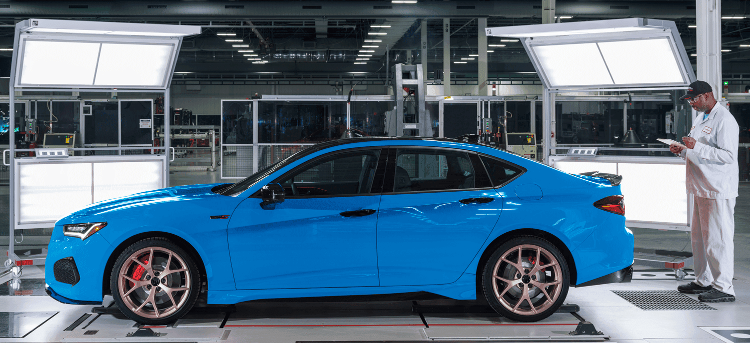 2023 Acura TLX Type S PMC in Long Beach Blue courtesy of Acura Newsroom