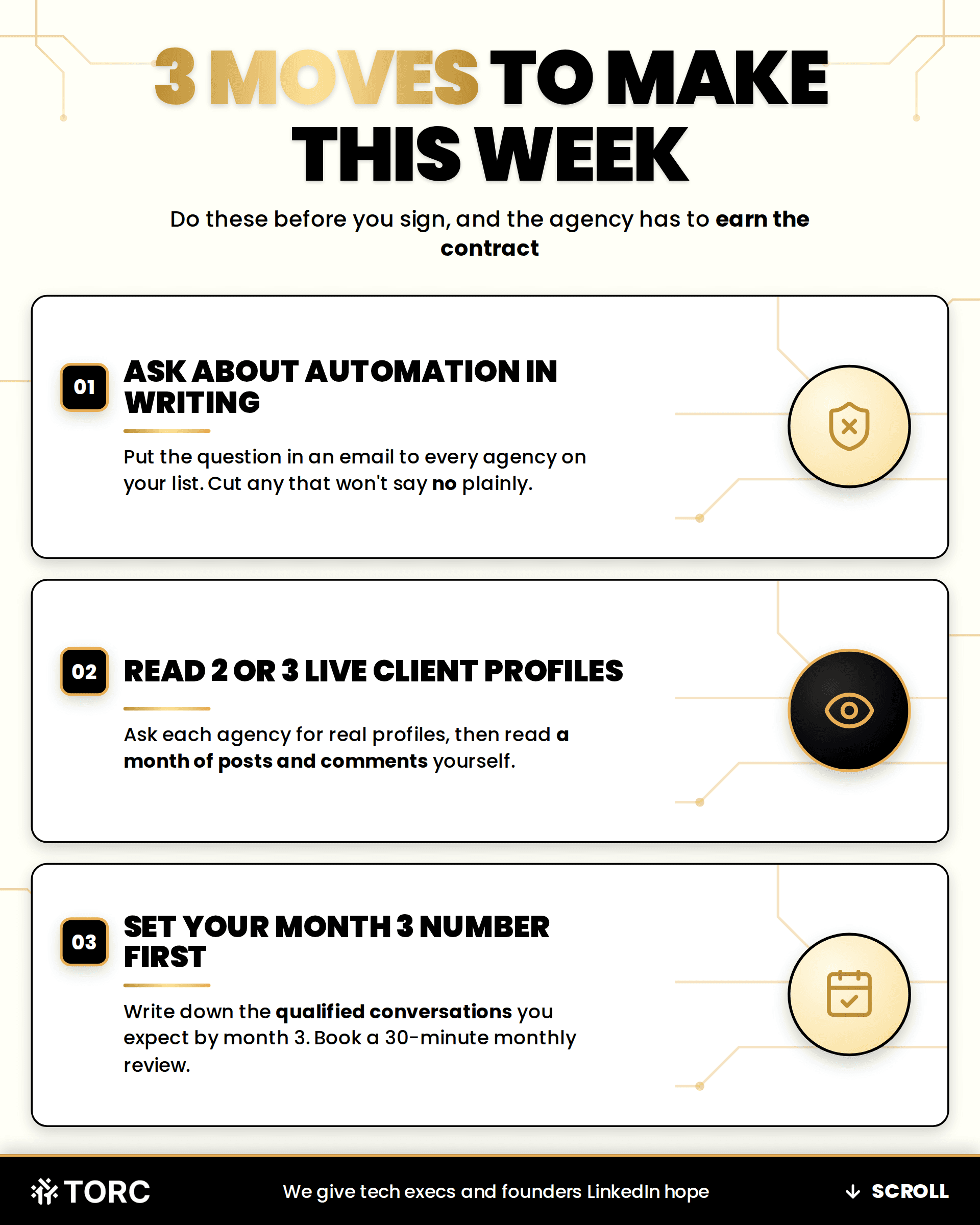 Infographics: 3 moves this week