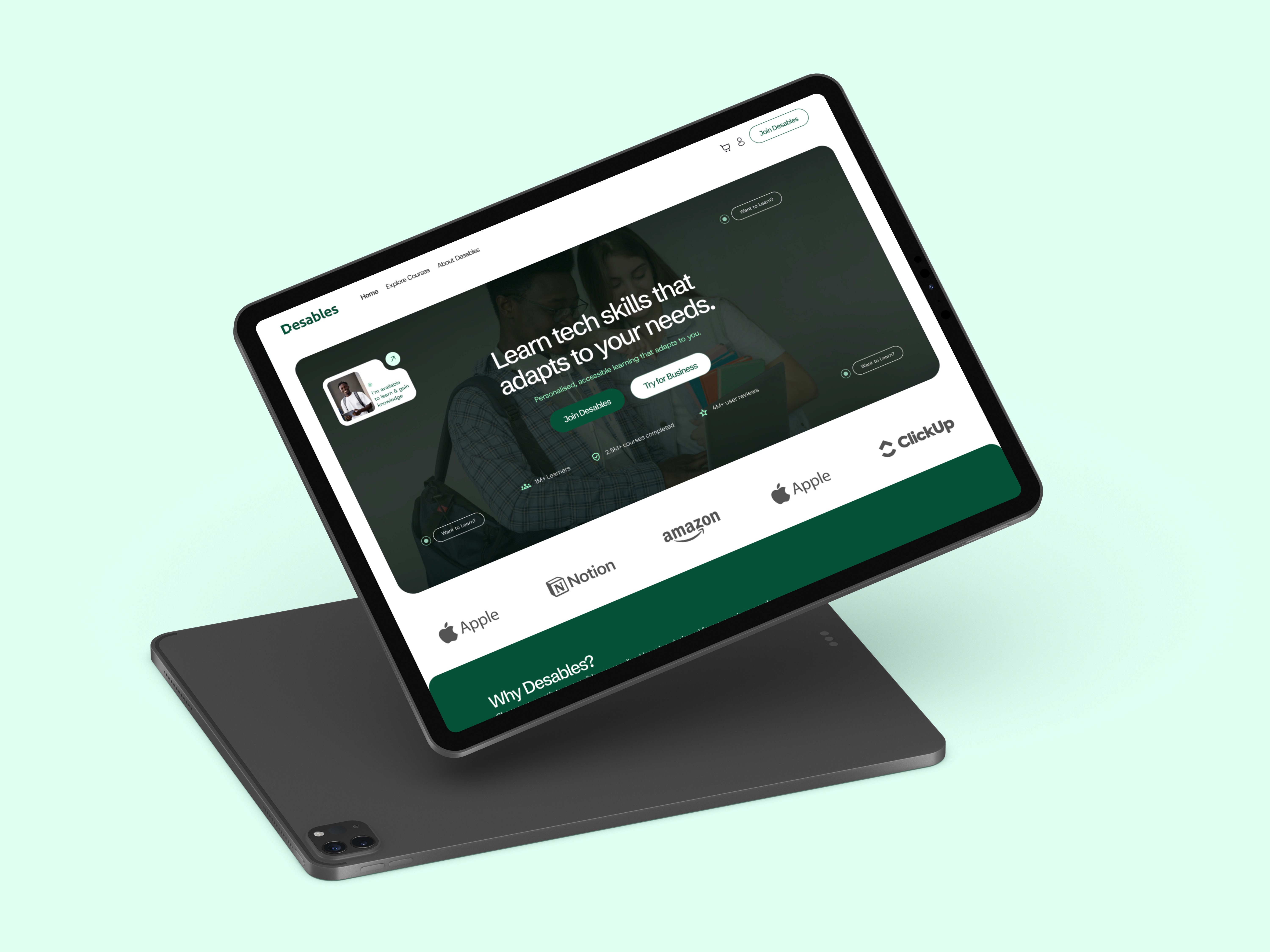 Project showcase laptop mockup