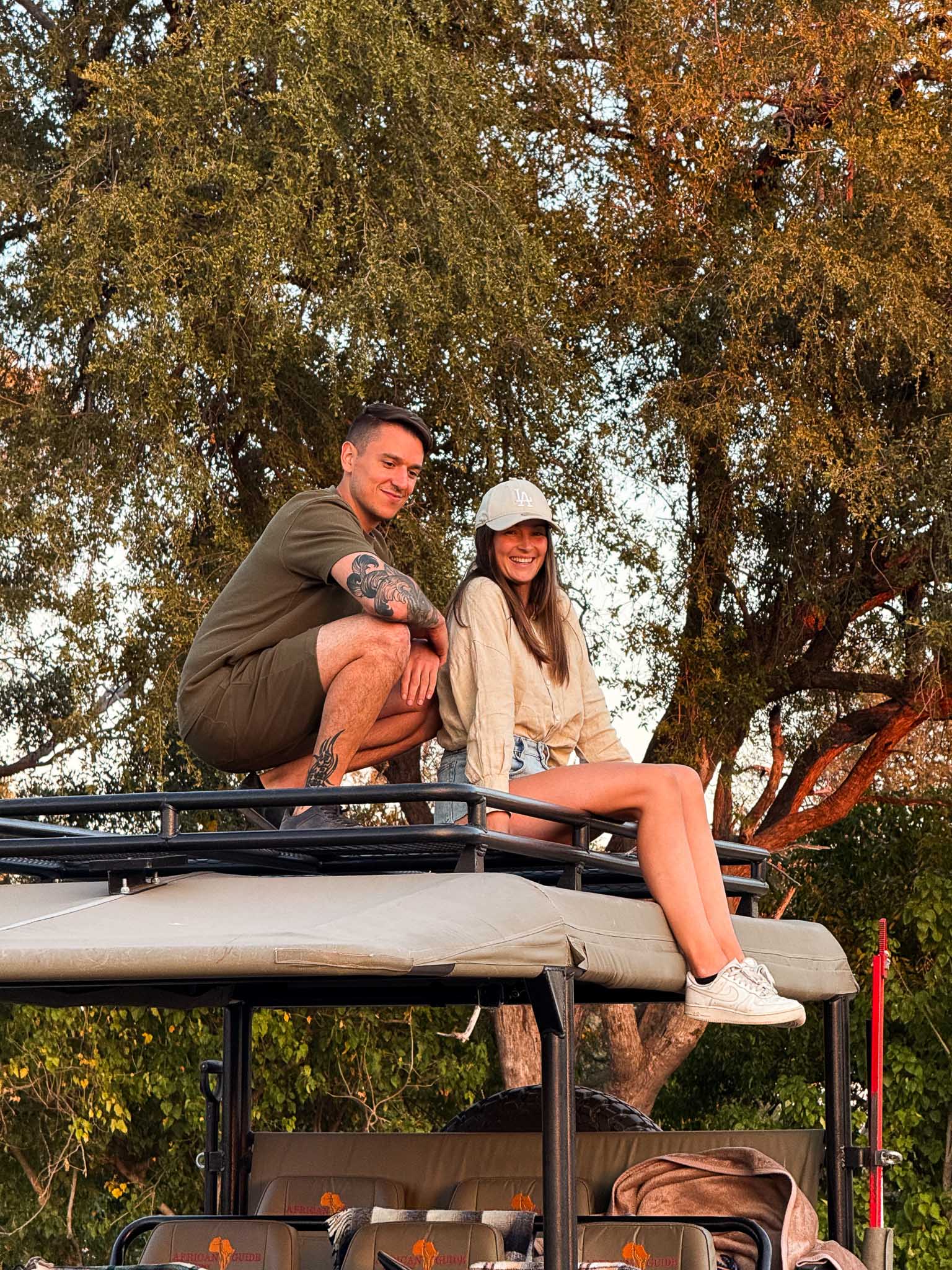 Nico and elisa jeep safari shooting portrait