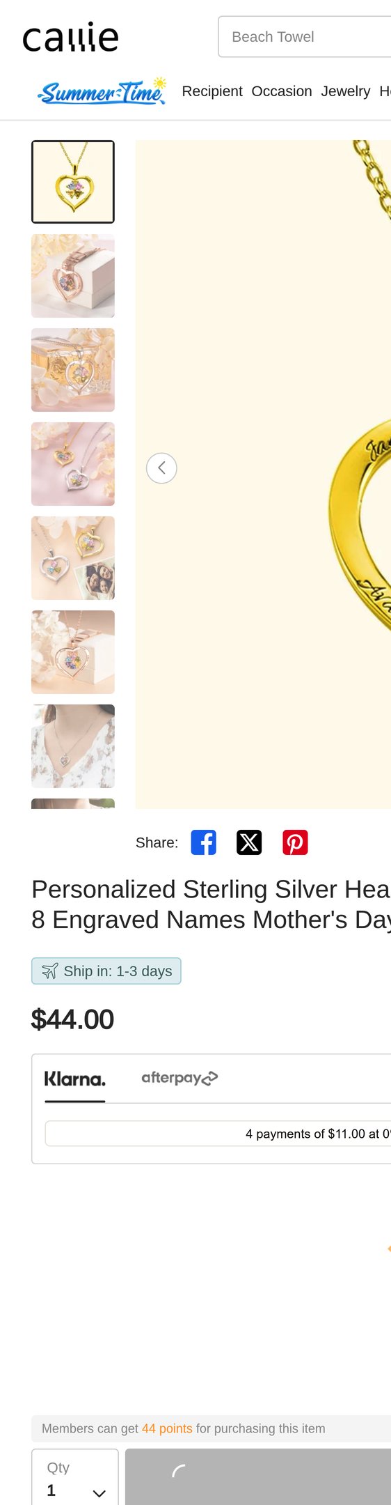 Jewelry product options include:  for Personalized Sterling Silver Heart Shape Birthstone Necklace with 1-8 Engraved Names Mother's Day Gift for Her from .