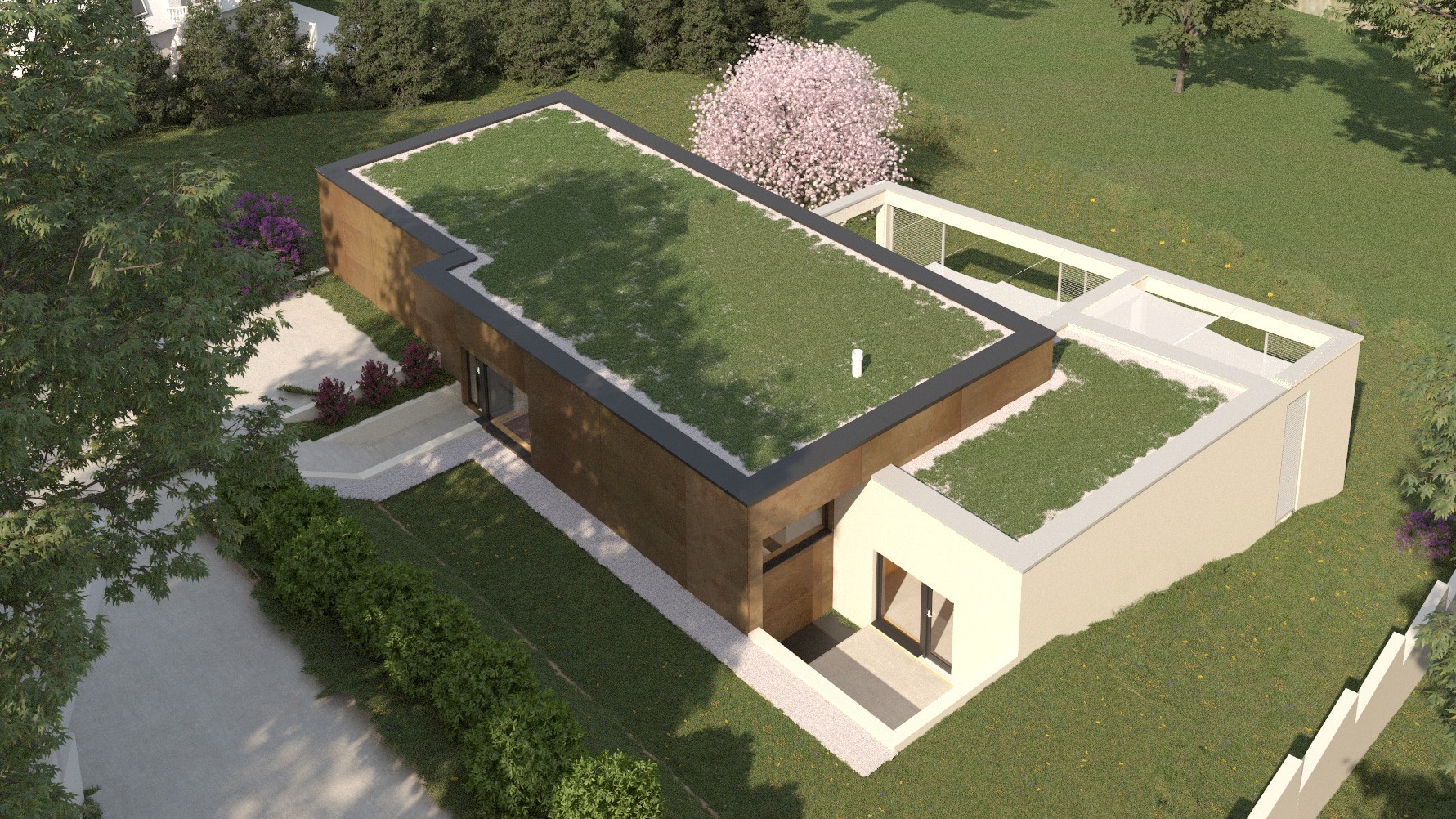 minimalista villaépület