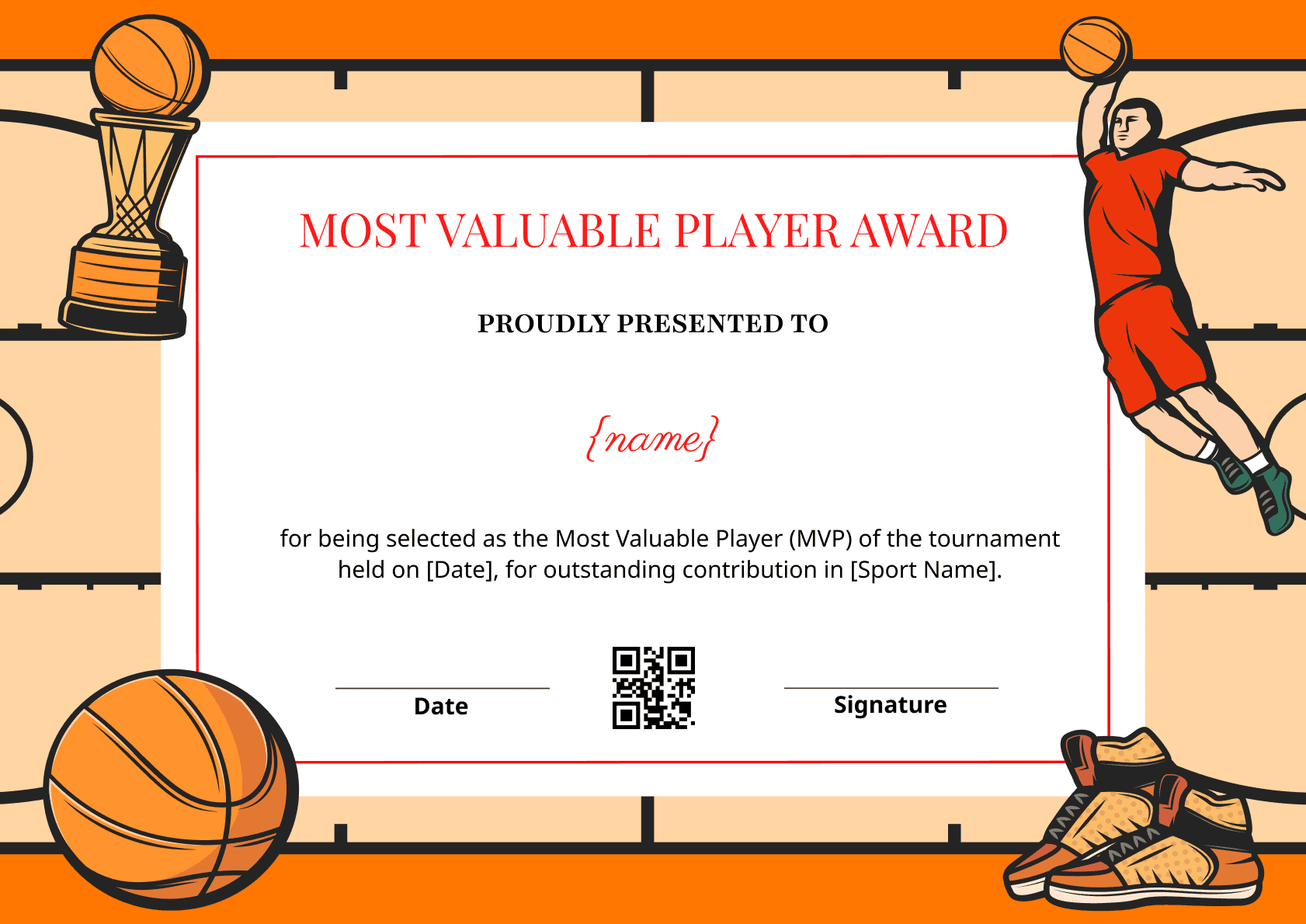 Wauld - Professional and attractive green recognition badge template