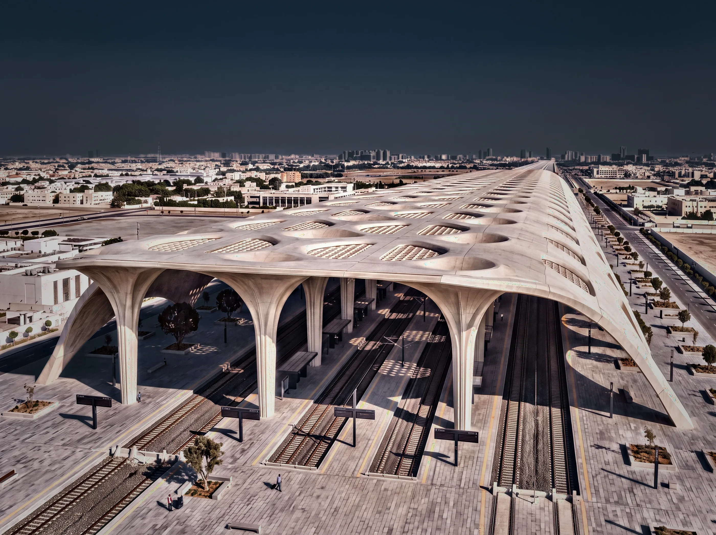 Union Transit Hub, exterior view of an Atrium project