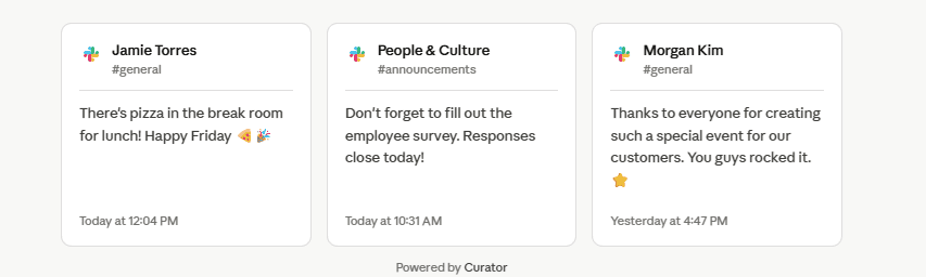 slack widget example