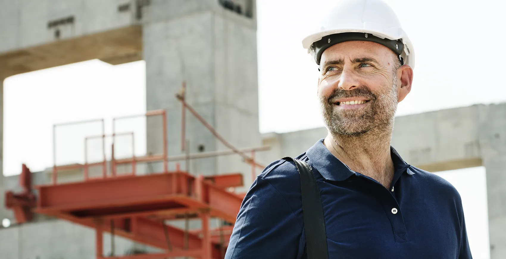 Bauleiter auf der Baustelle