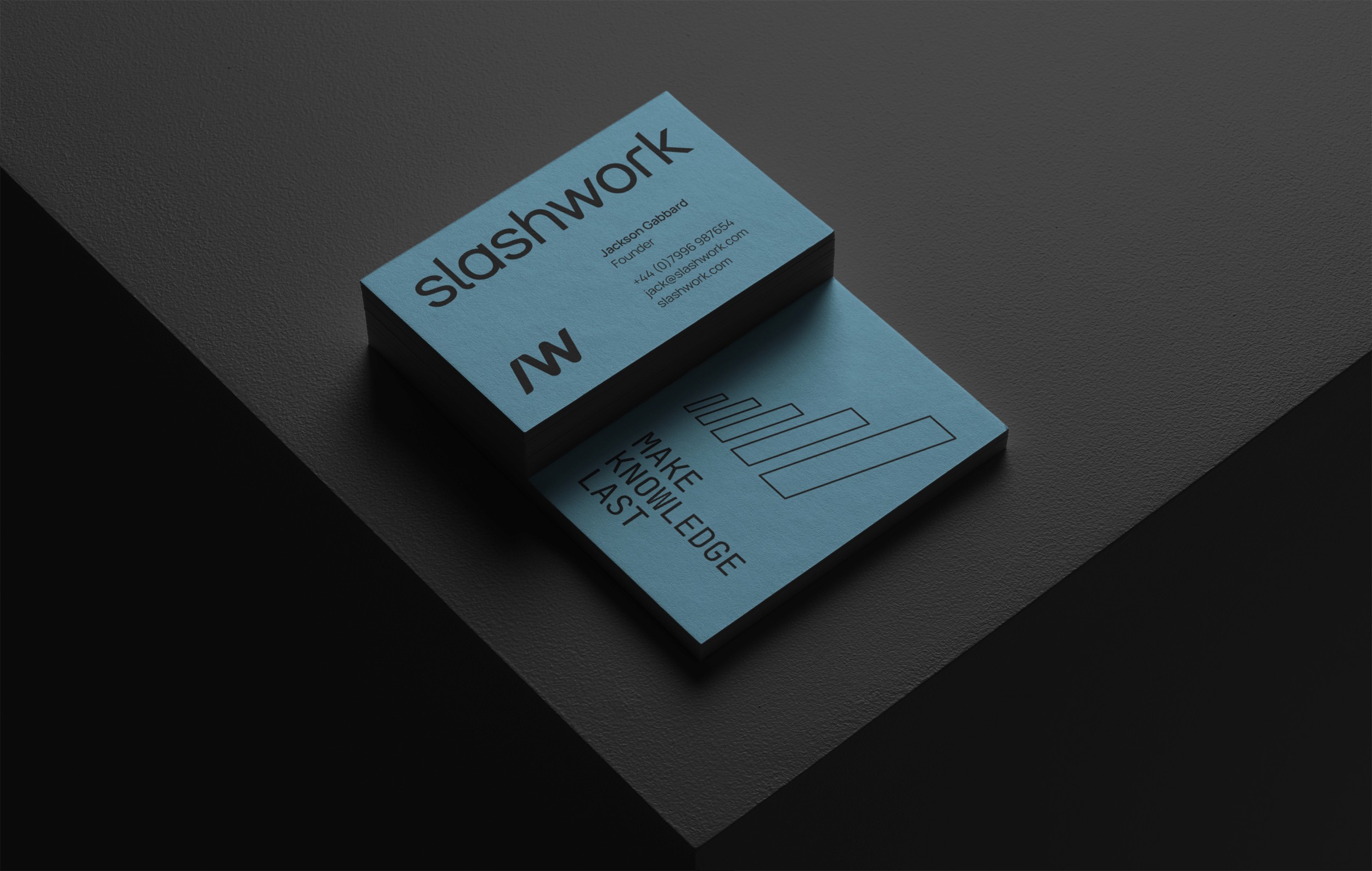 Slashwork business card design