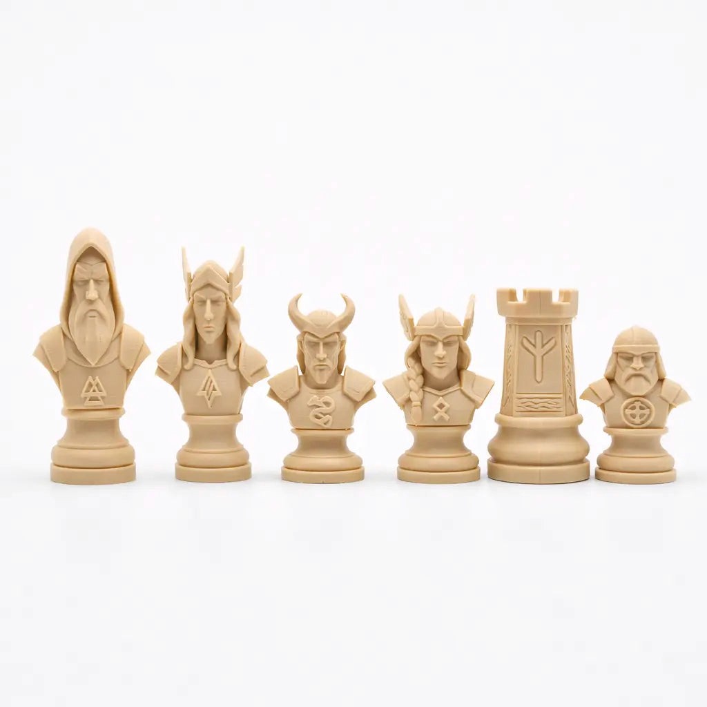 İskandinav Tanrıları Temalı Satranç Taşları
