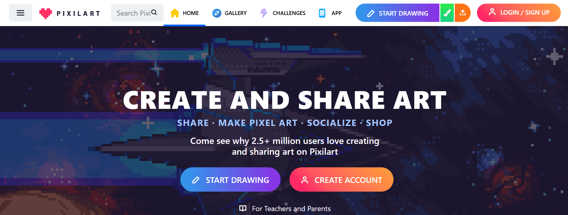 pixilart - Free Drawing Websites for Kids