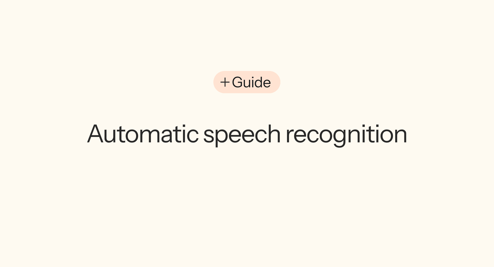 What is automatic speech recognition? Explained with examples & use cases