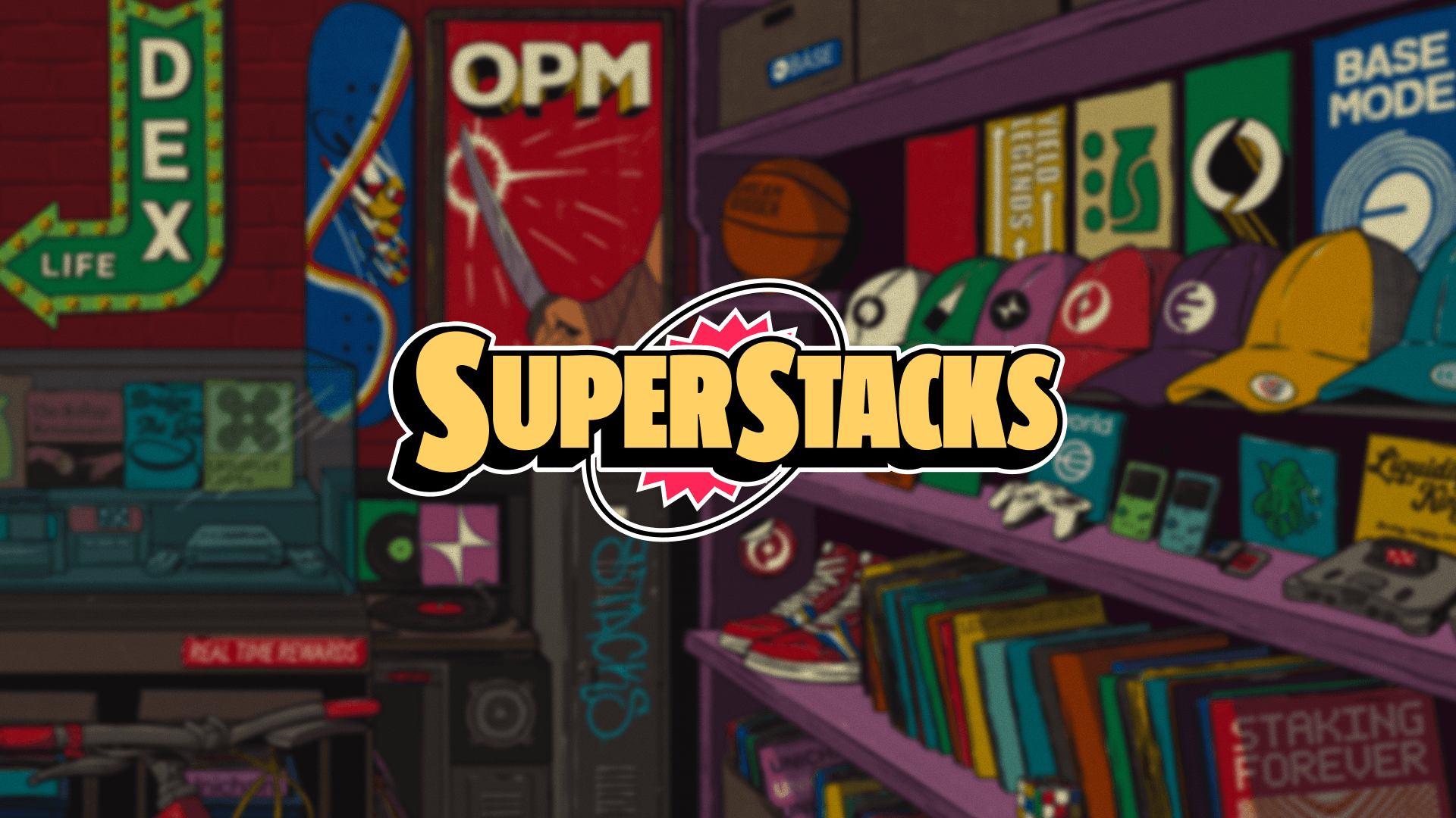 The superstacks campaign key art