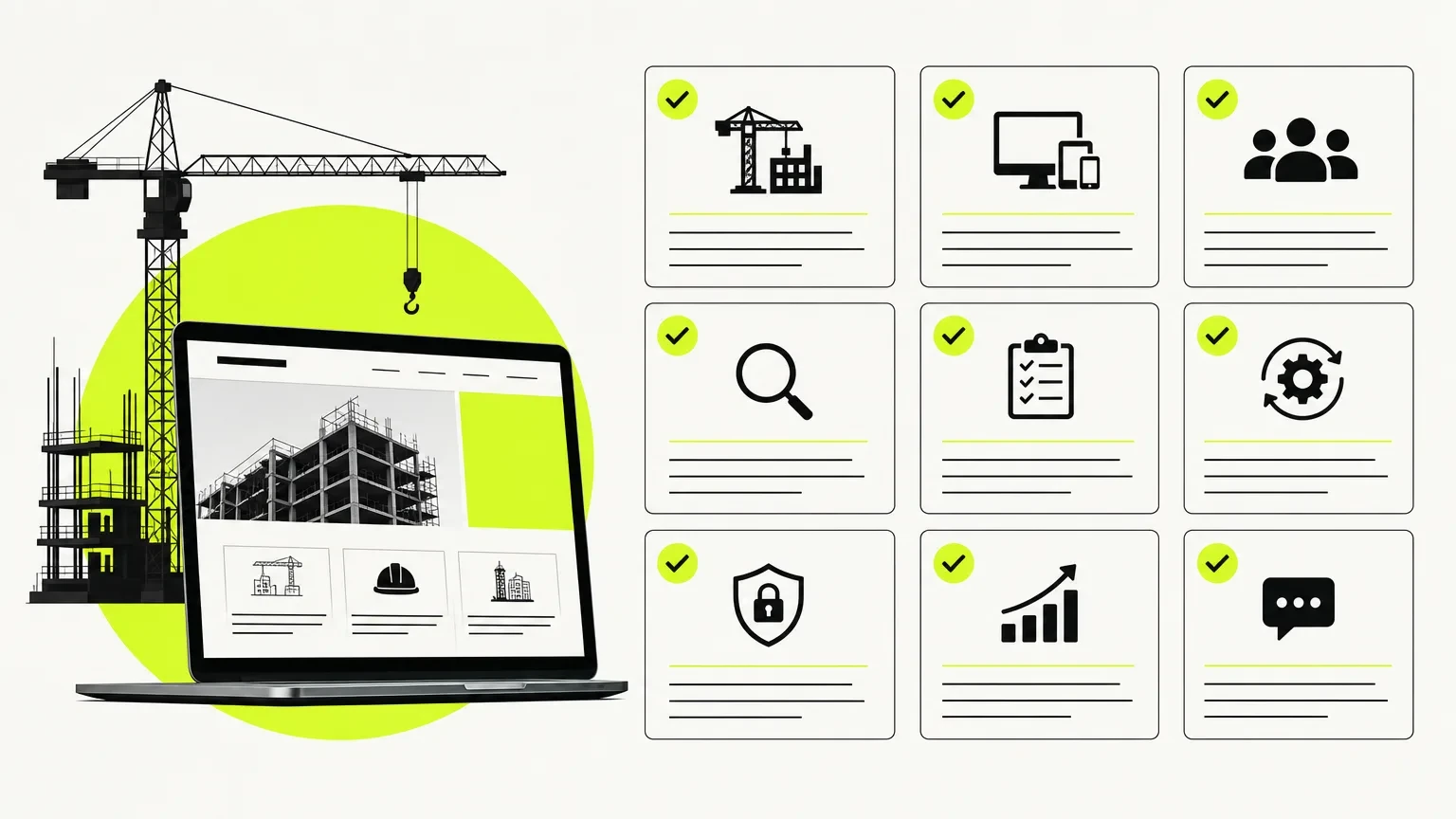 construction website redesign services — Checklist for selecting a website redesign partner for construction companies. for Frummerin Digital