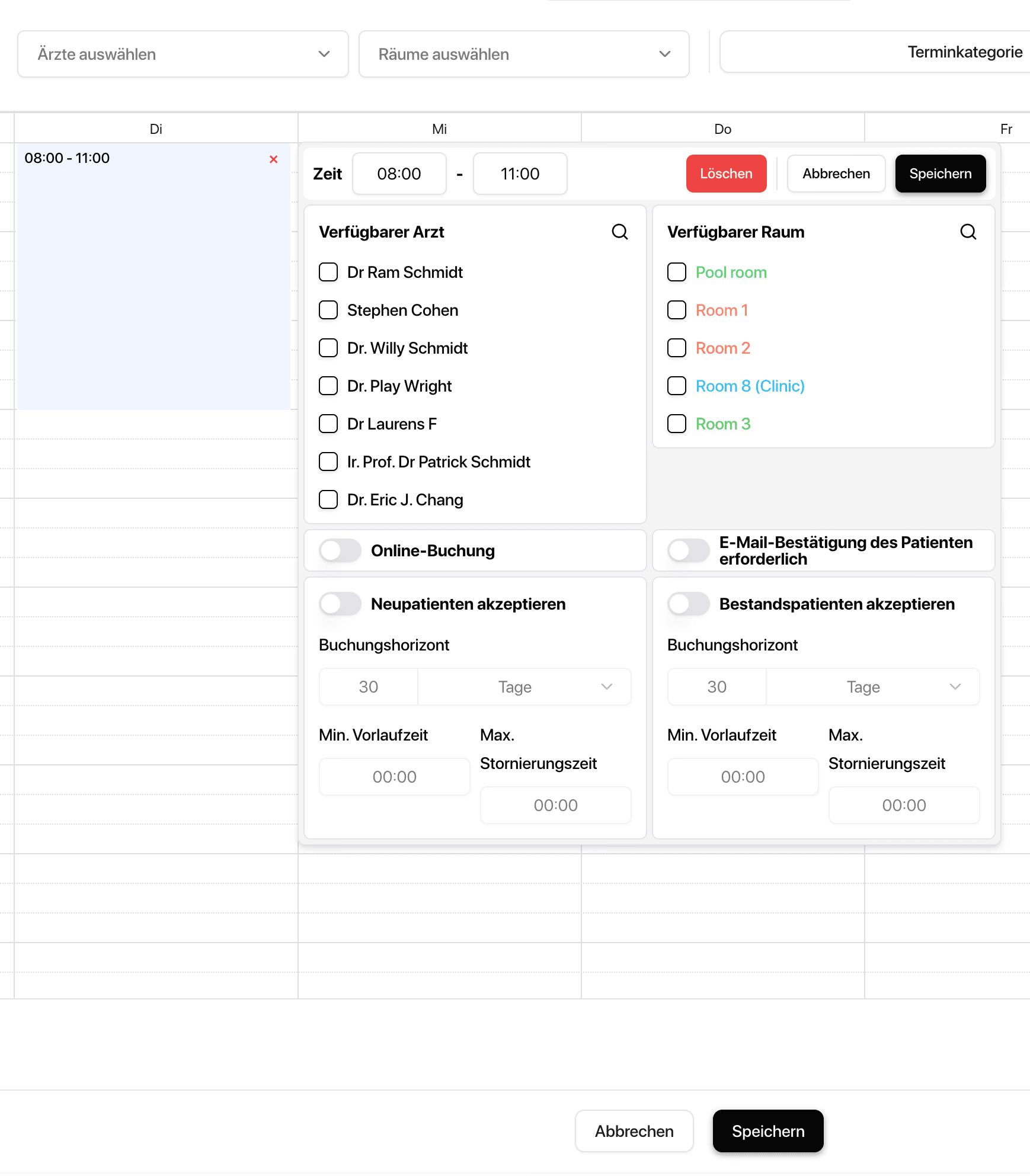 Ein Bild der Budget-Benutzeroberfläche von Freelio
