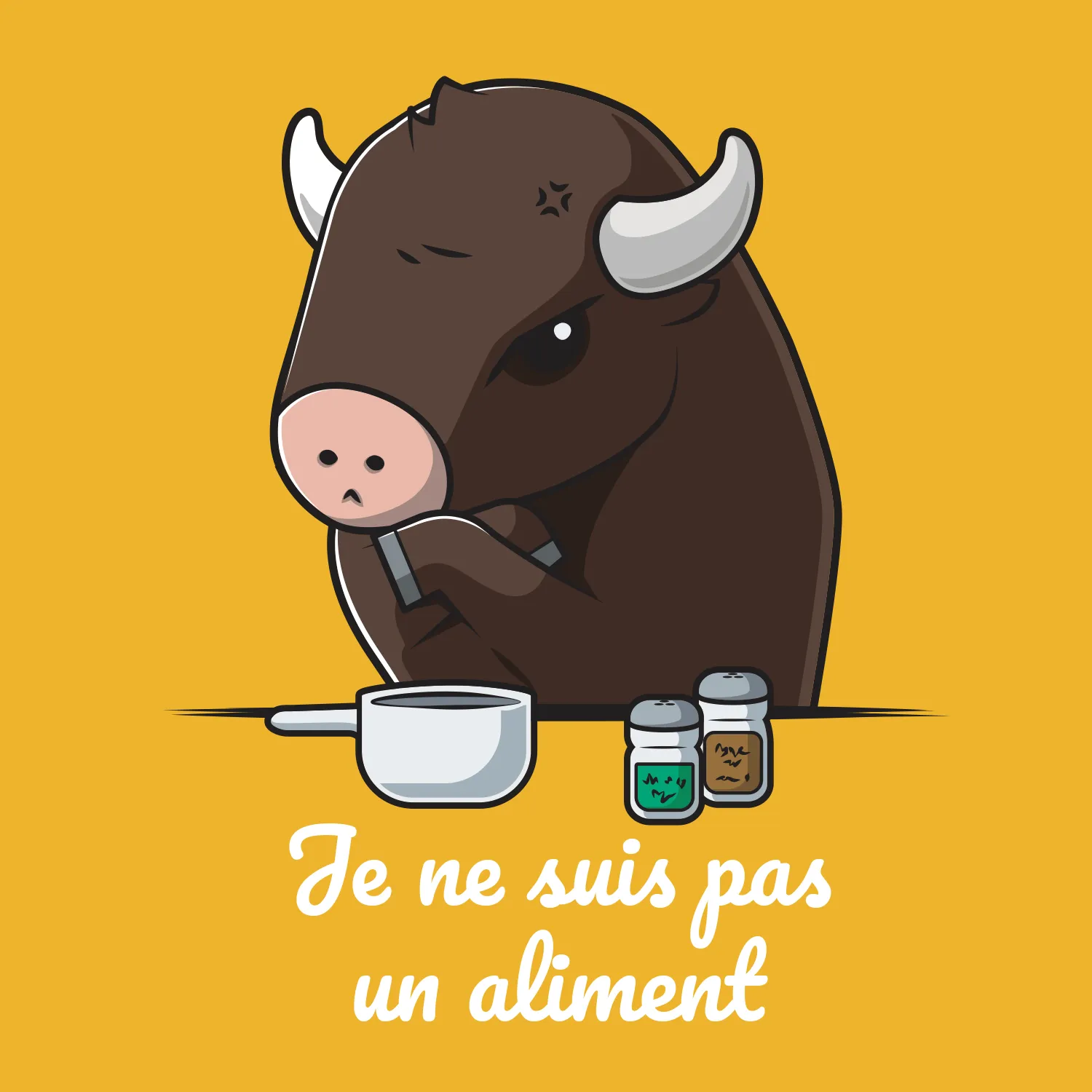 illustration mascotte boeuf