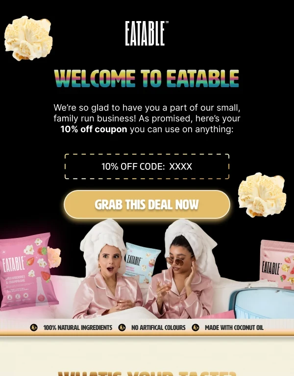 Eatable email hero