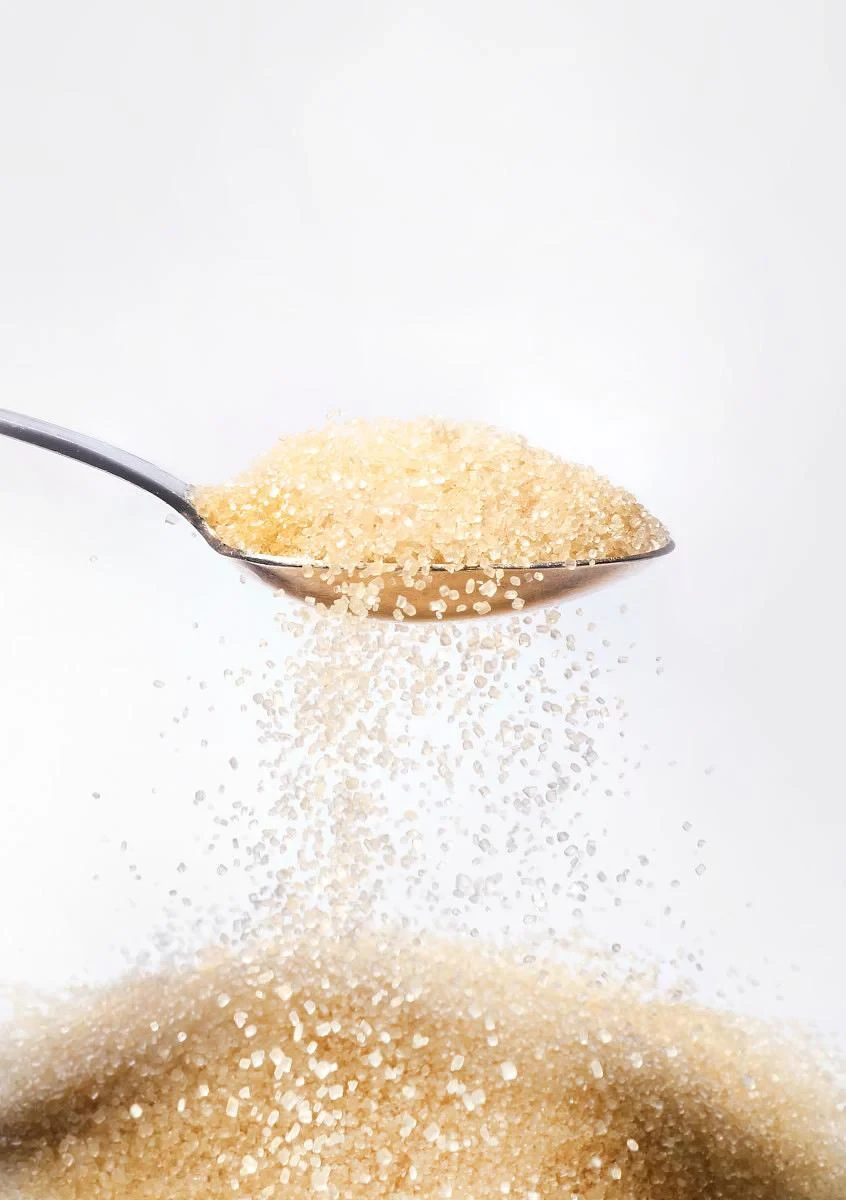 Macro photographie de sucre roux de La Réunion pour industrie agroalimentaire — David Dijoux