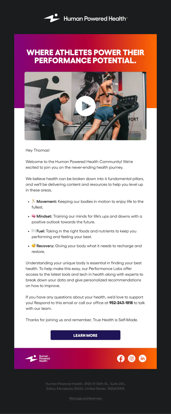 Email work sample