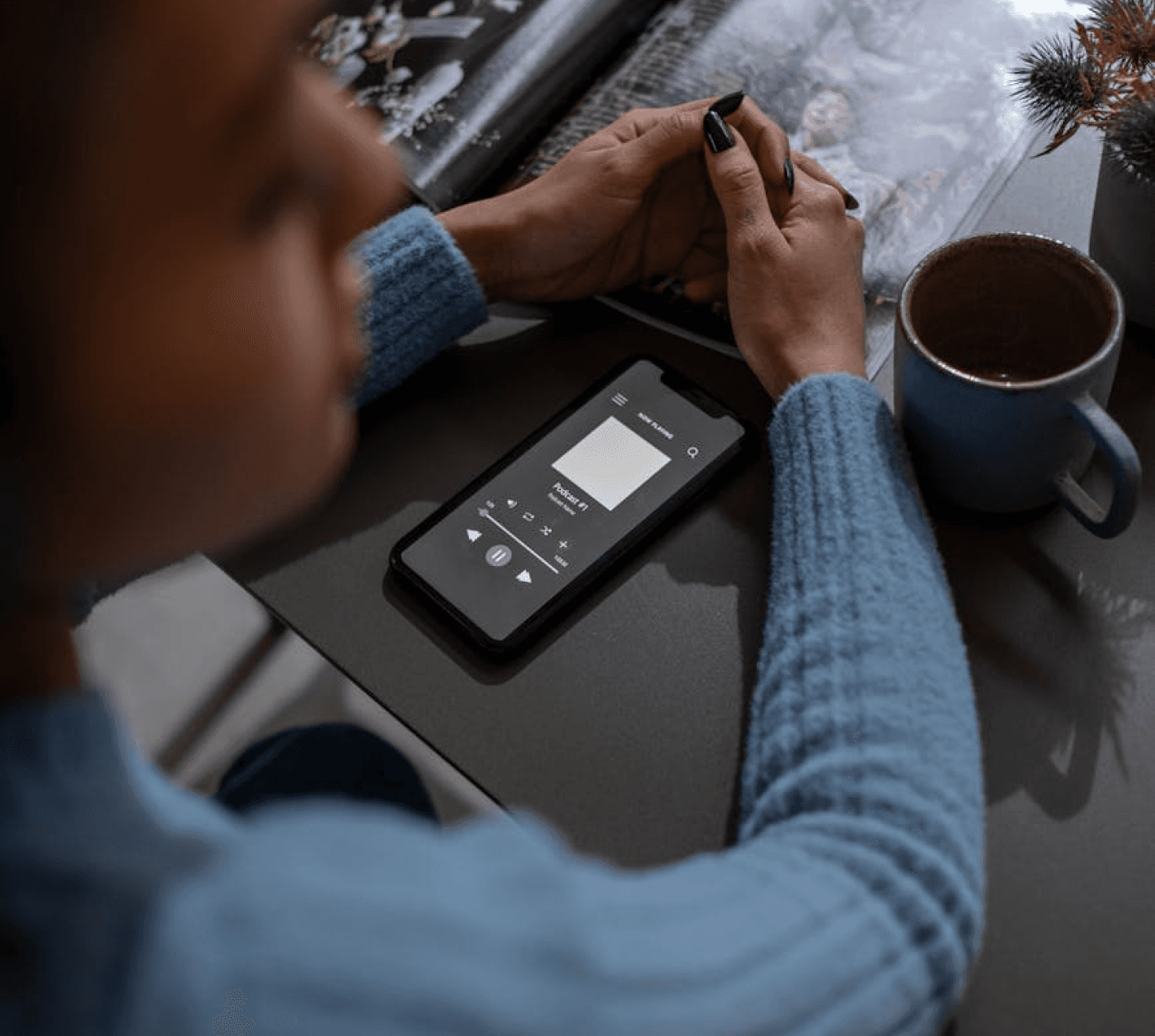 people recording a podcast episode