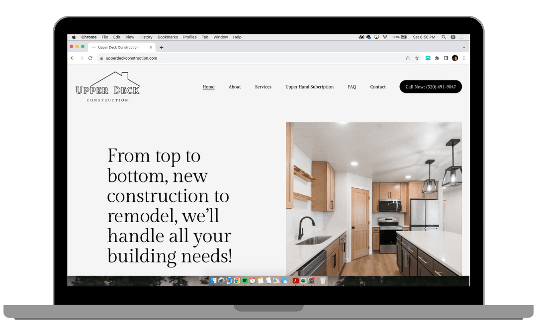 Upper Deck - Website Build