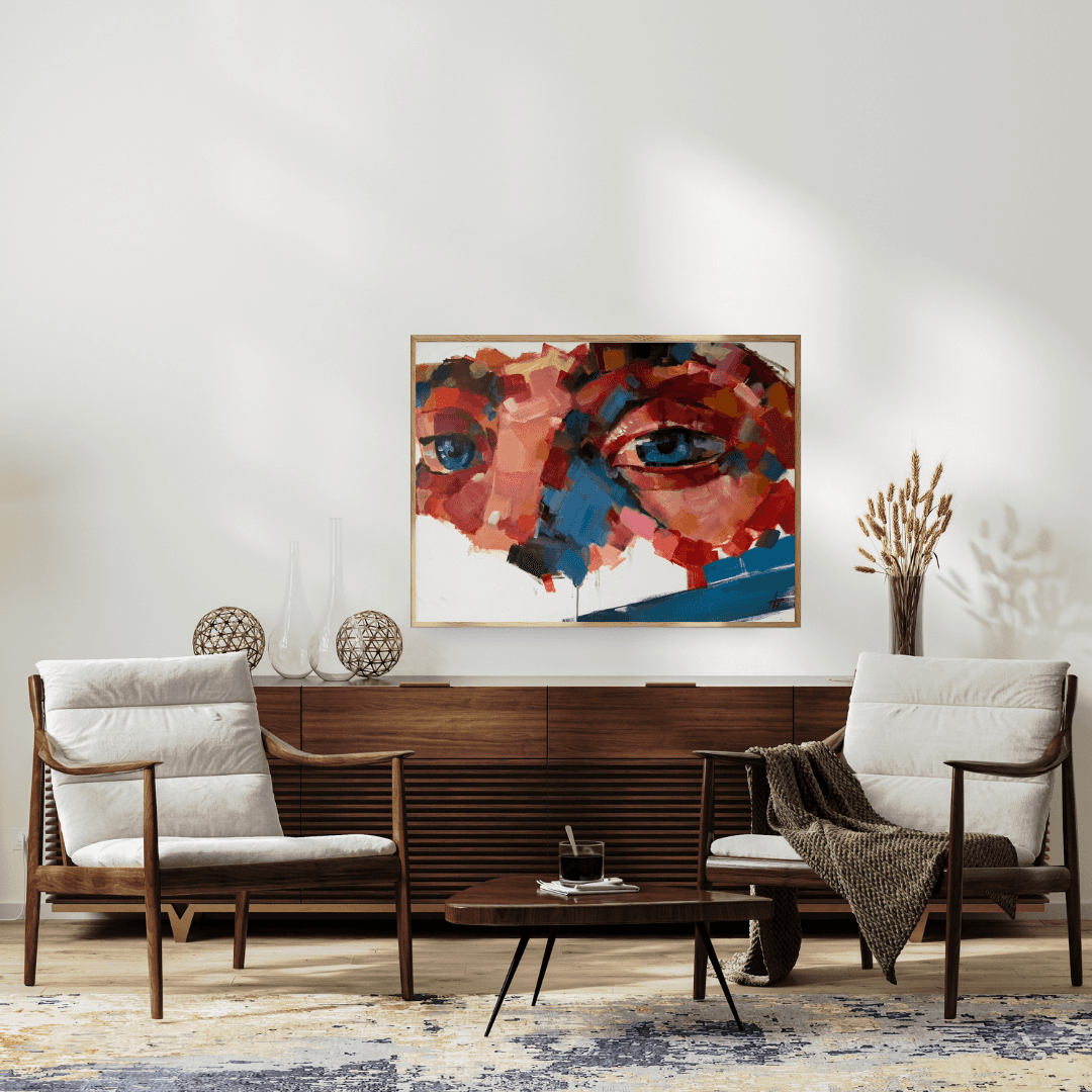 Tree branches reach towards a clear, blue sky.