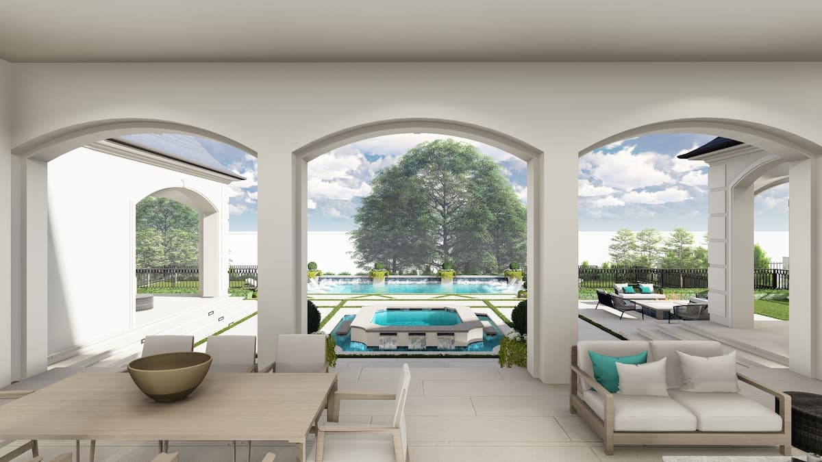 Landscape Design in Fort Worth featuring outdoor living design