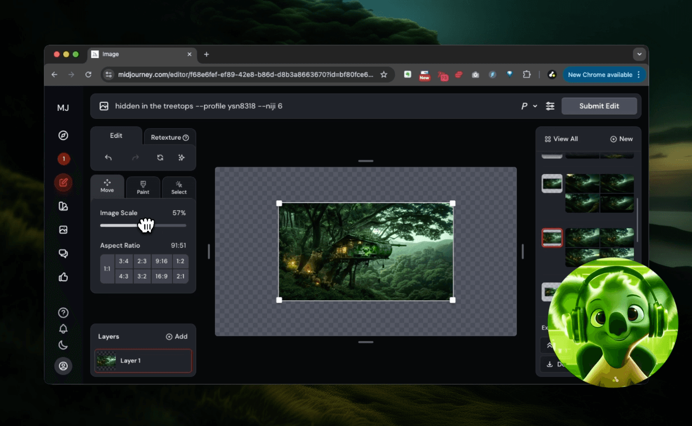 YouTube screenshot Midjourney