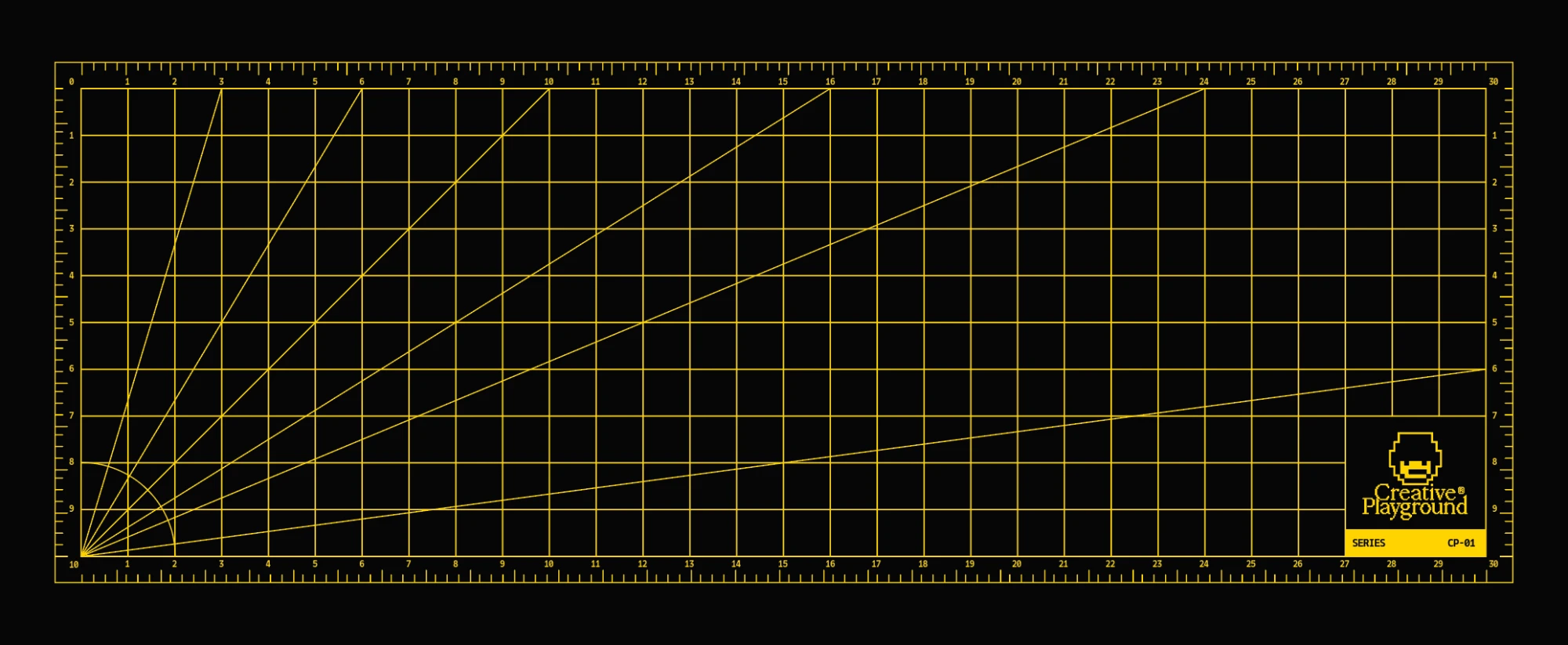 Cutting Mat Black artwork, flat