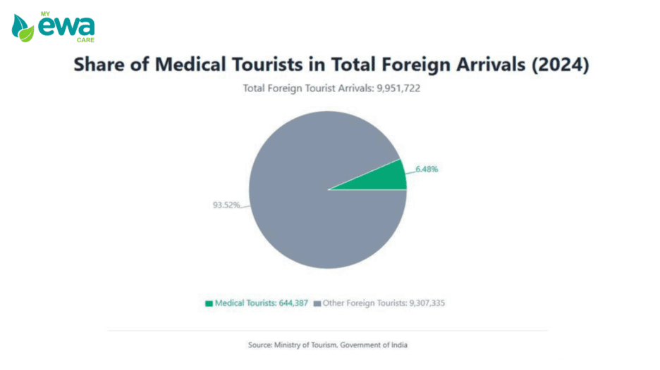 :Share of Medical Tourists in Total Foreign Tourist Arrivals in India (2024)