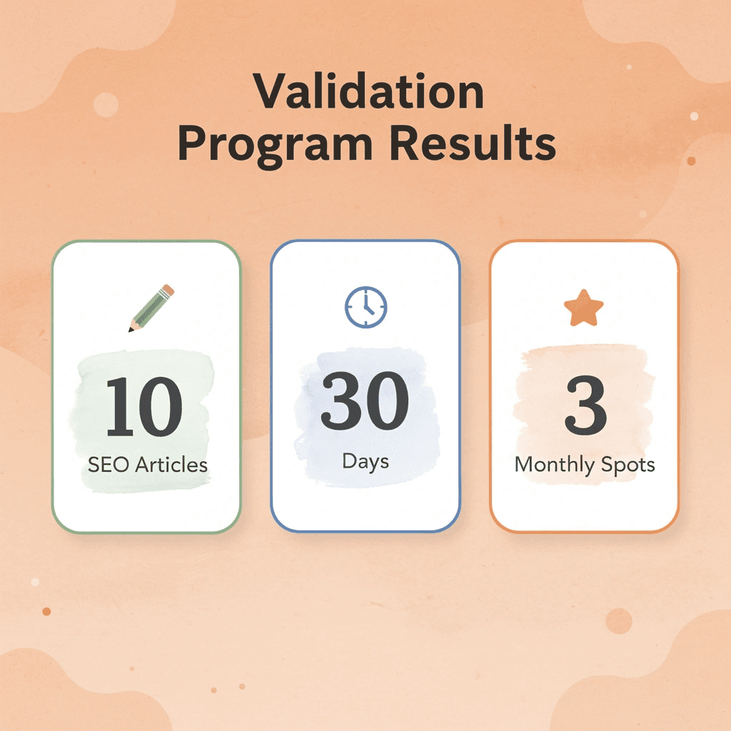 Key metrics for the SEO validation program deliverables - Best Ecommerce SEO Agency