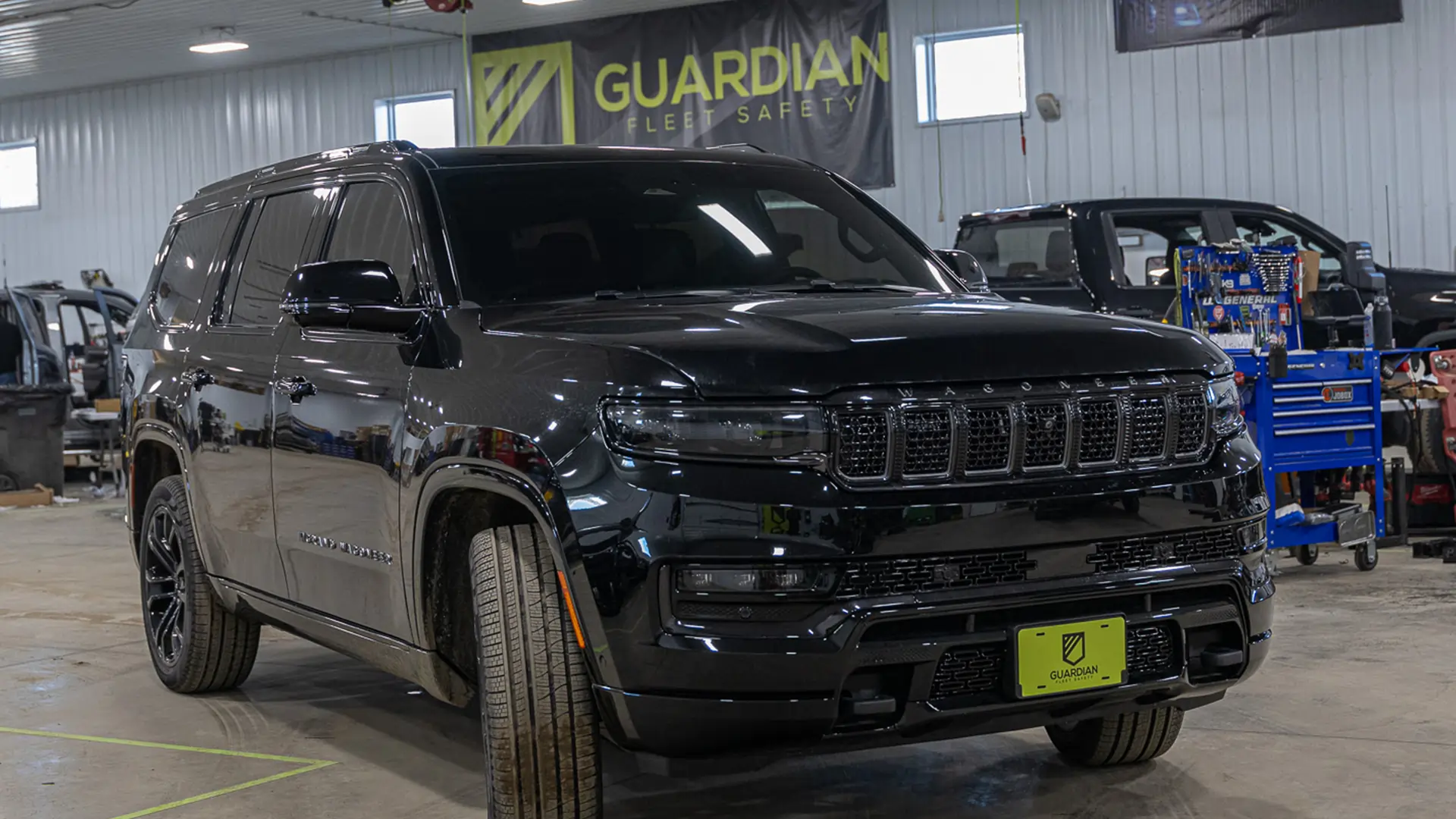 Jeep Grand Wagoneer admin vehicle upfit by Guardian Fleet Safety