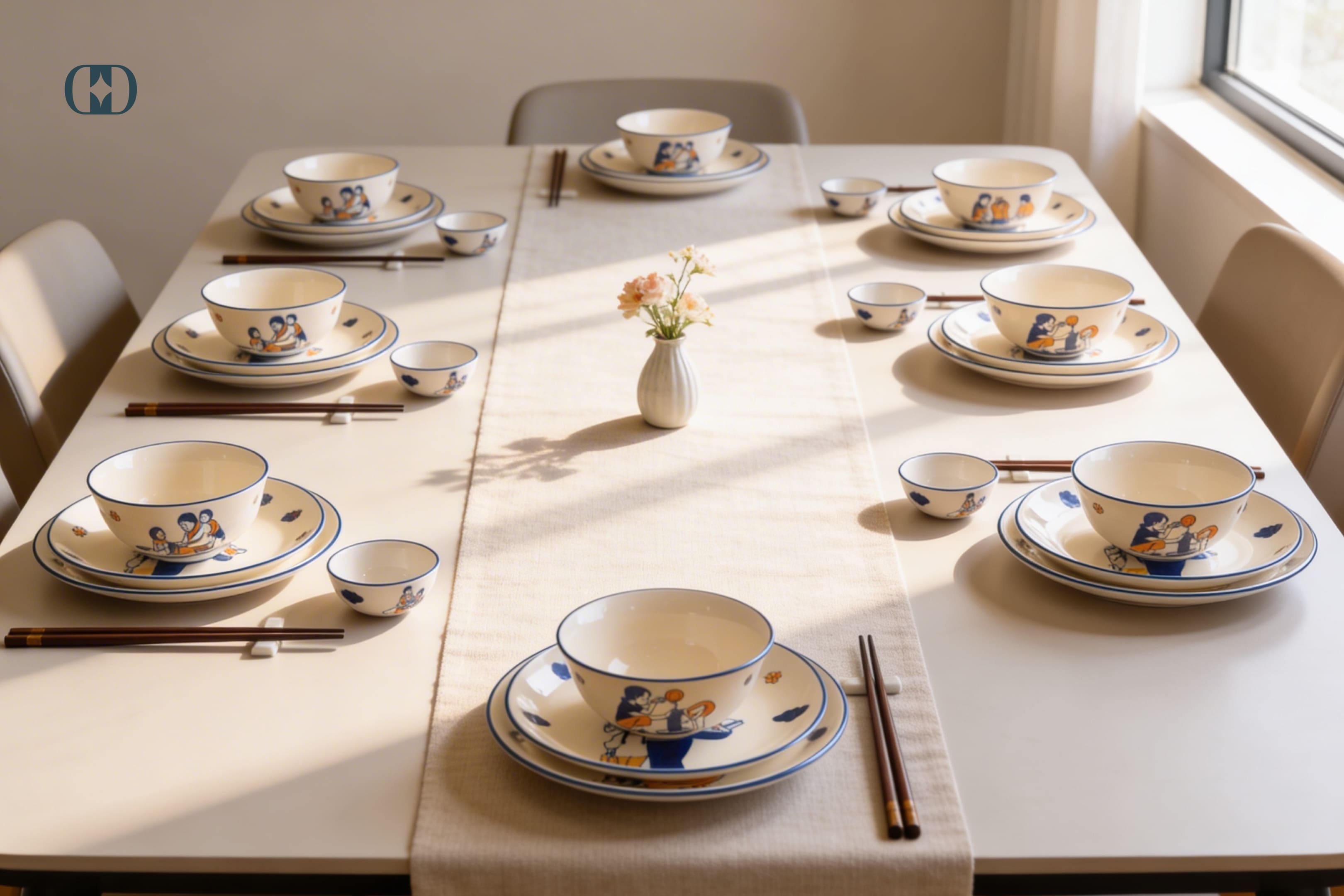 Bát đĩa gốm sứ có khả năng chịu nhiệt tốt hơn melamine