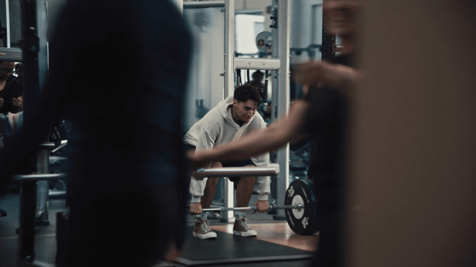 A rustic dining room with wooden table and chairs.