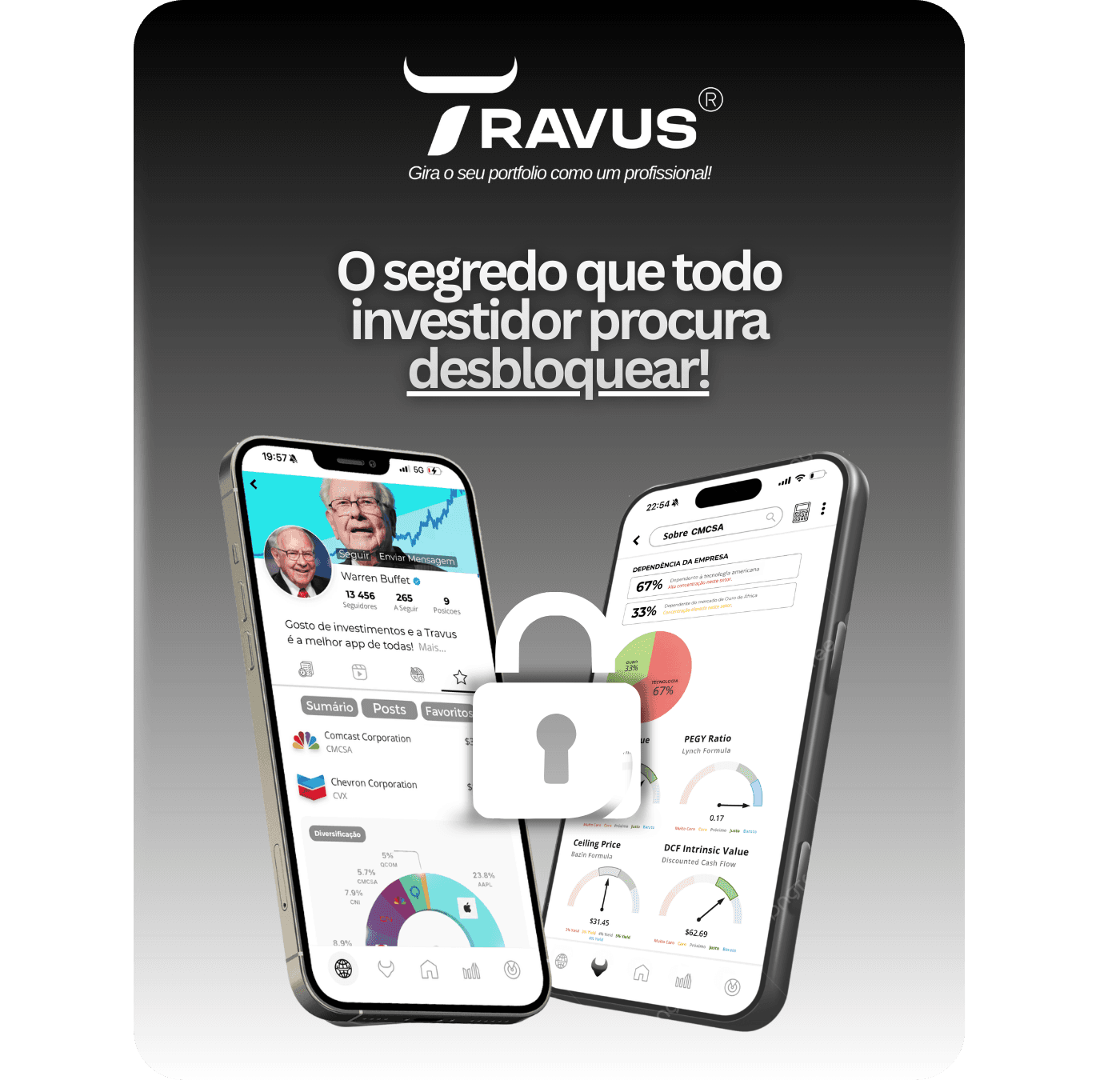 O segredo que todo o investidor procura desbloquear, rede social, onde consegues ver o portfolio de todos, e analisas super secretas e improtantes baseadas em dados de ai para te dar insights super importantes do teu portfoolio!