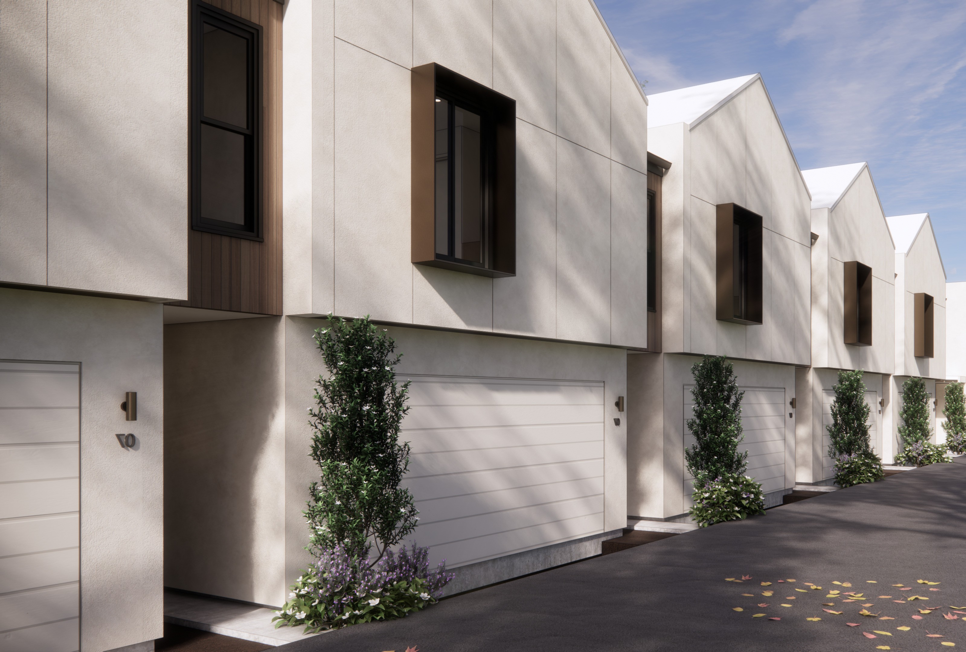 Front facade of Jacaranda House in. Brisbane