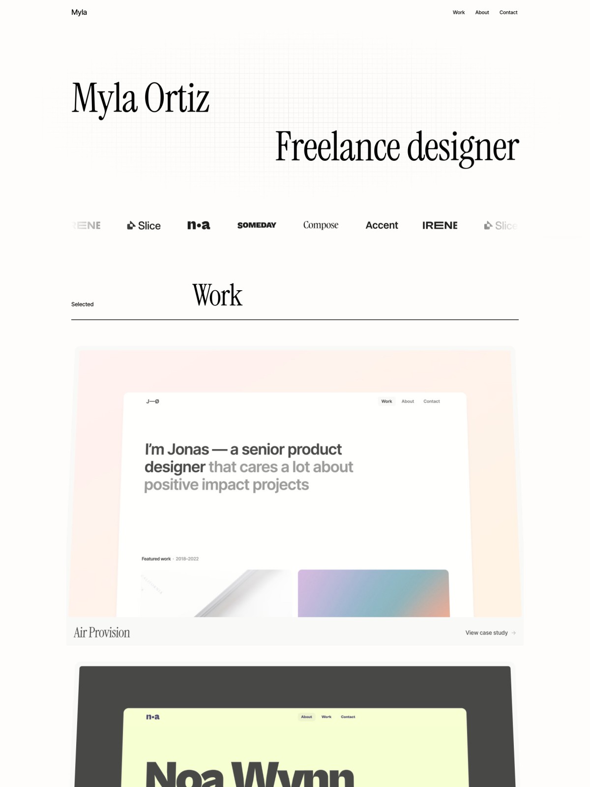 Offset Framer template