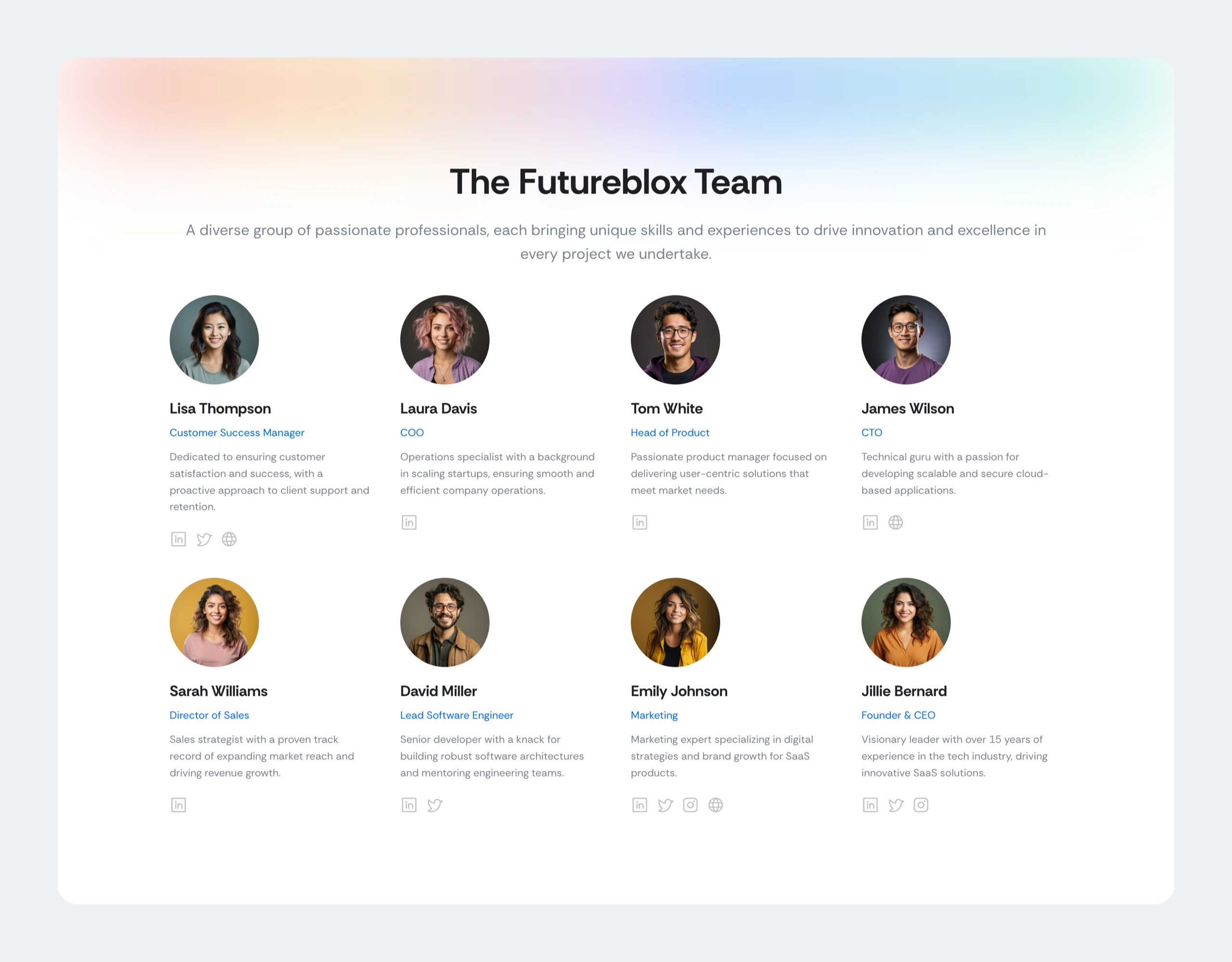 Futureblox Framer Website Template