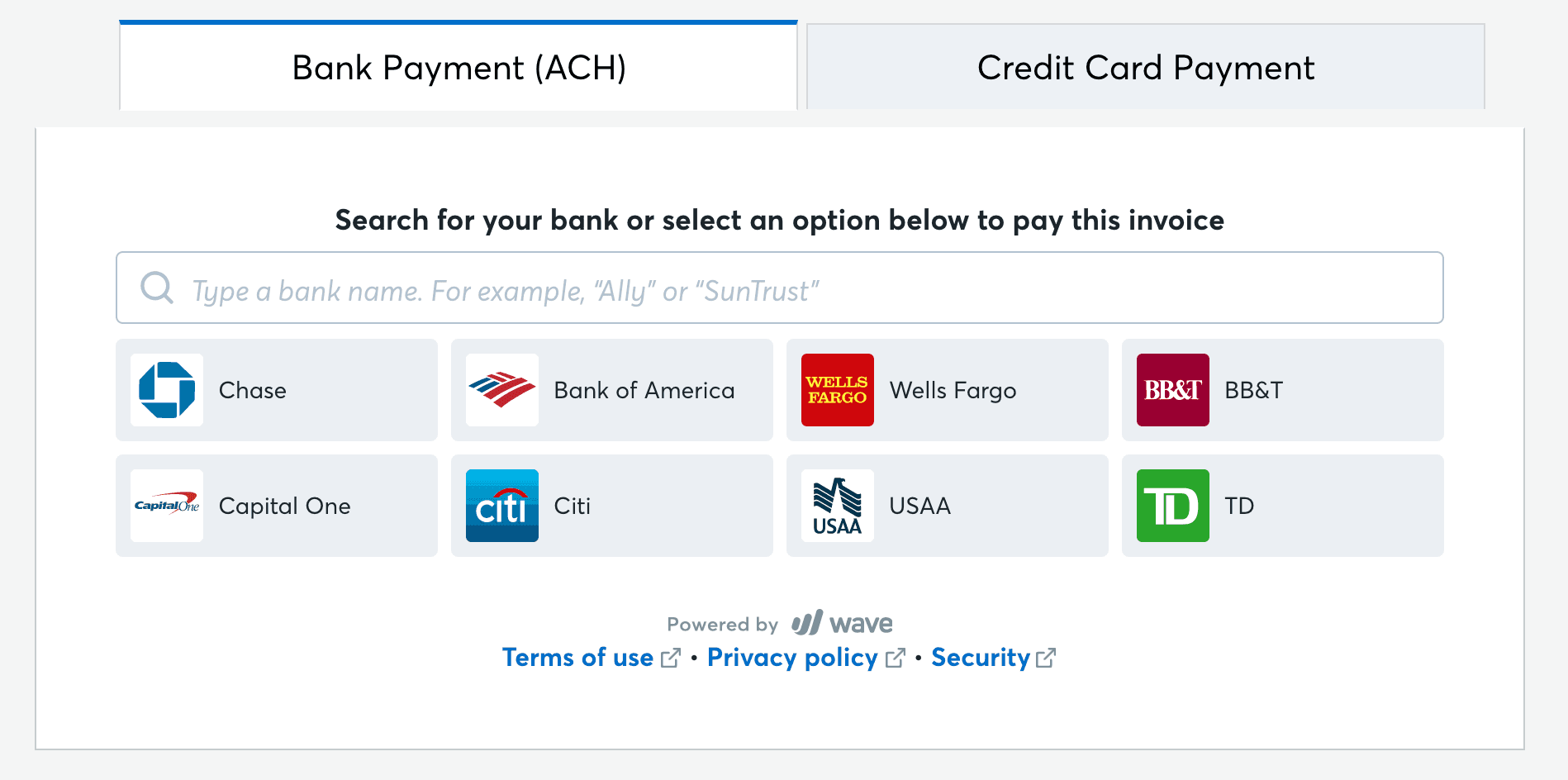 Wave payment gateway