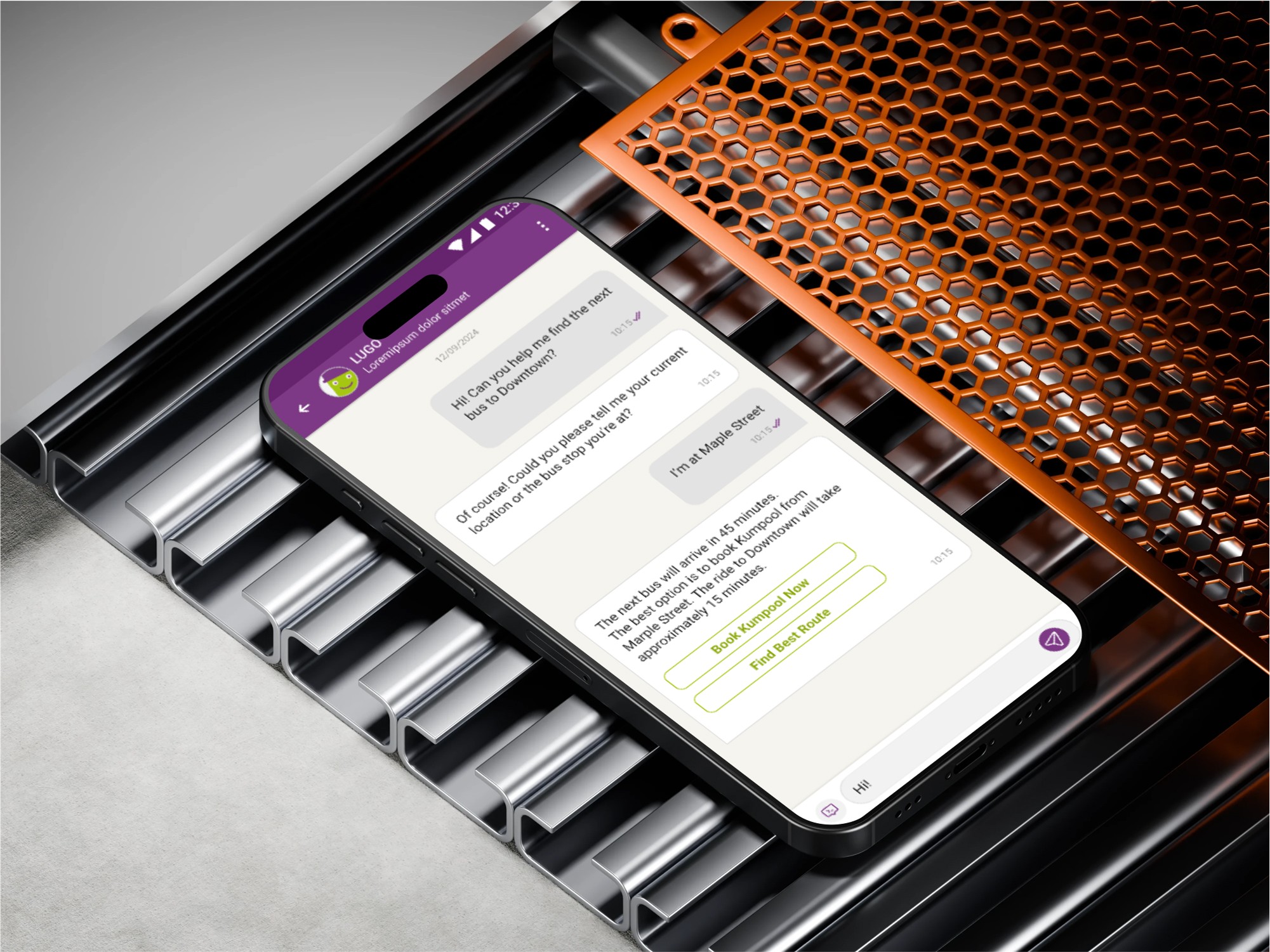 a cell phone on a rock