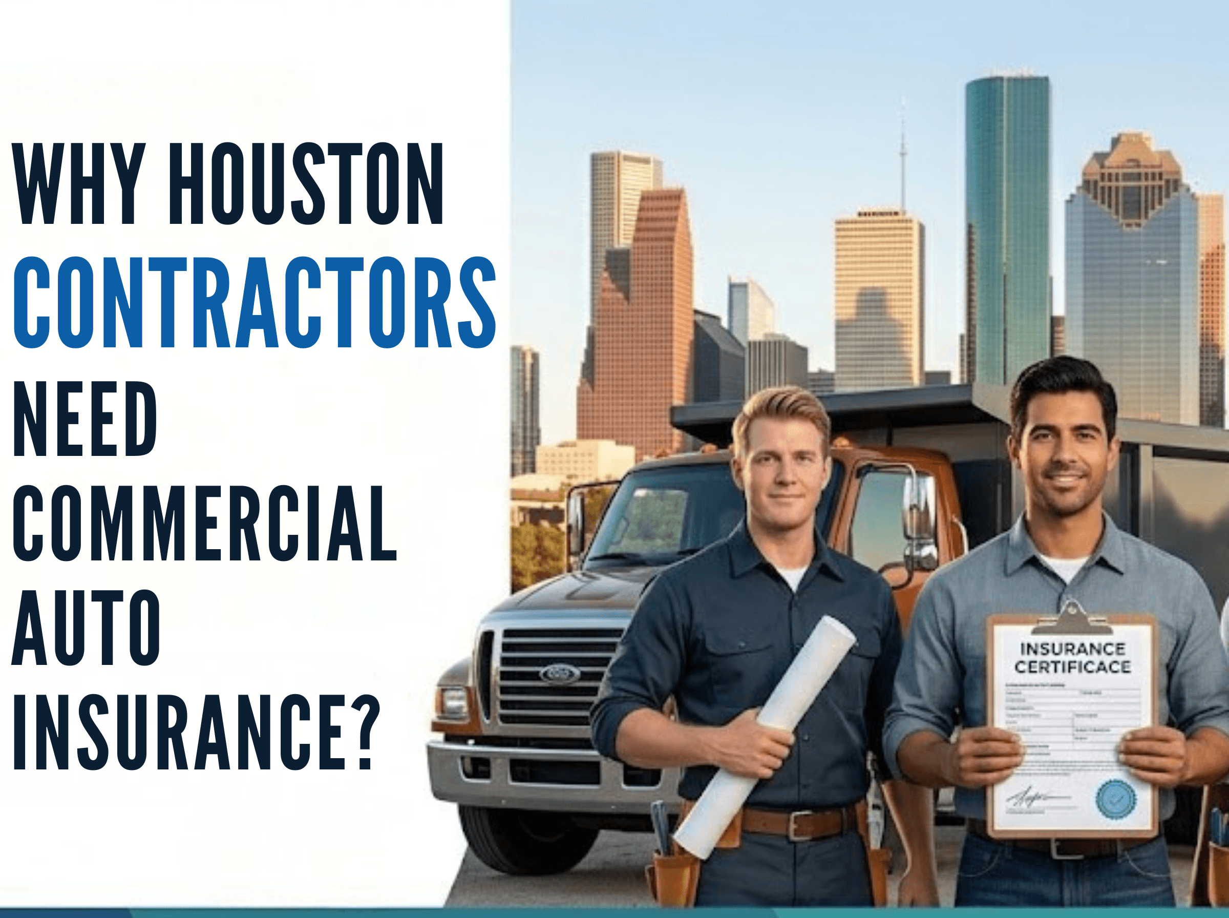 Why Houston Contractors Need Commercial Auto Insurance? 