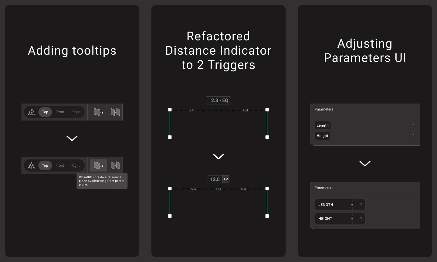 3 UI/UX changes made to the demo after initial testing