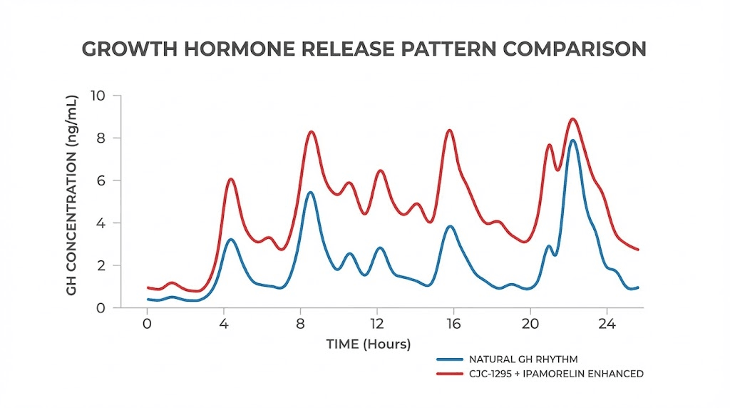 CJC-1295 ipamorelin growth hormone release pattern for male fat loss