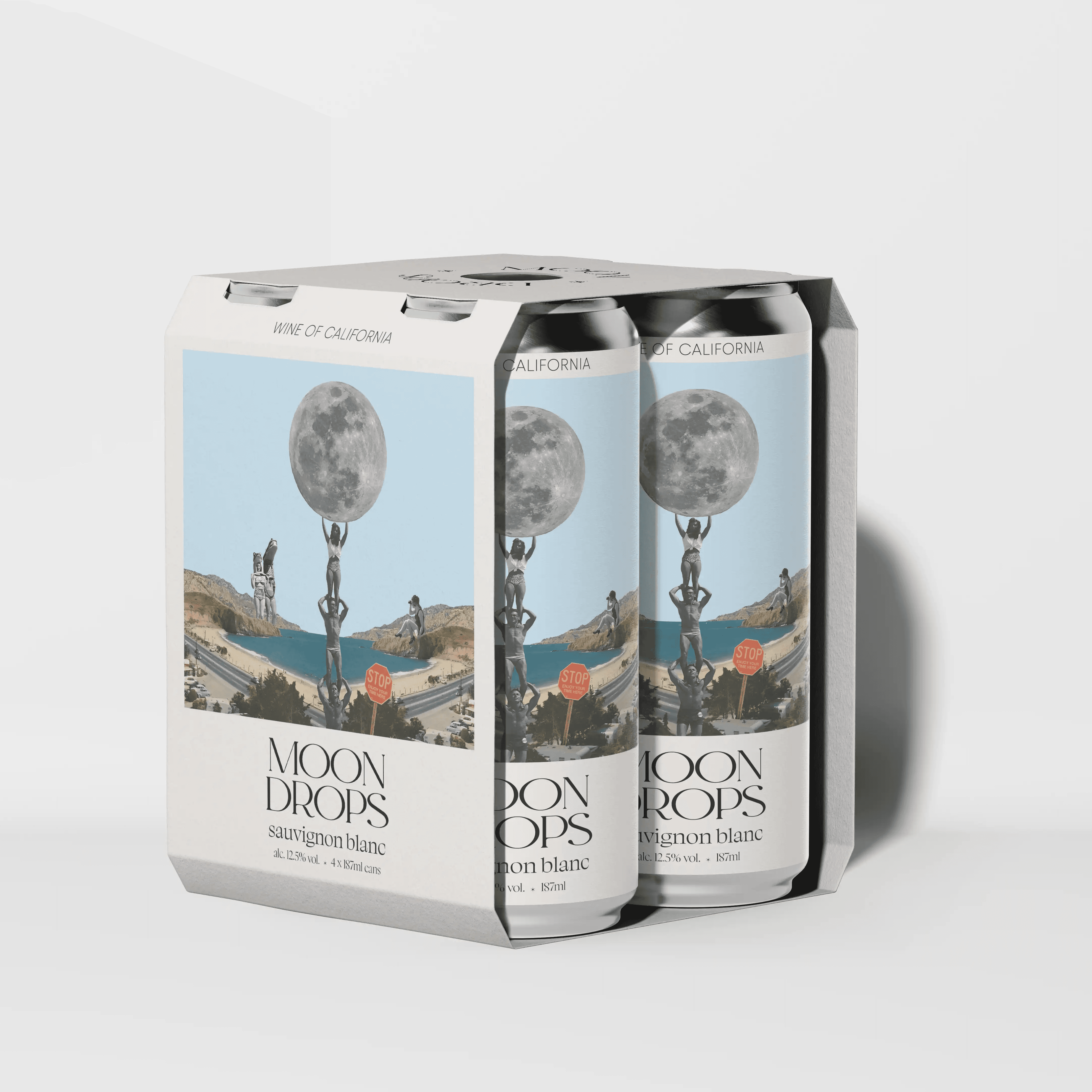 A mockup of the inside of a book, it shows on one page images of people boating in the pools. On the other side theres a column of words, with some slightly faded, being seen though the paper.