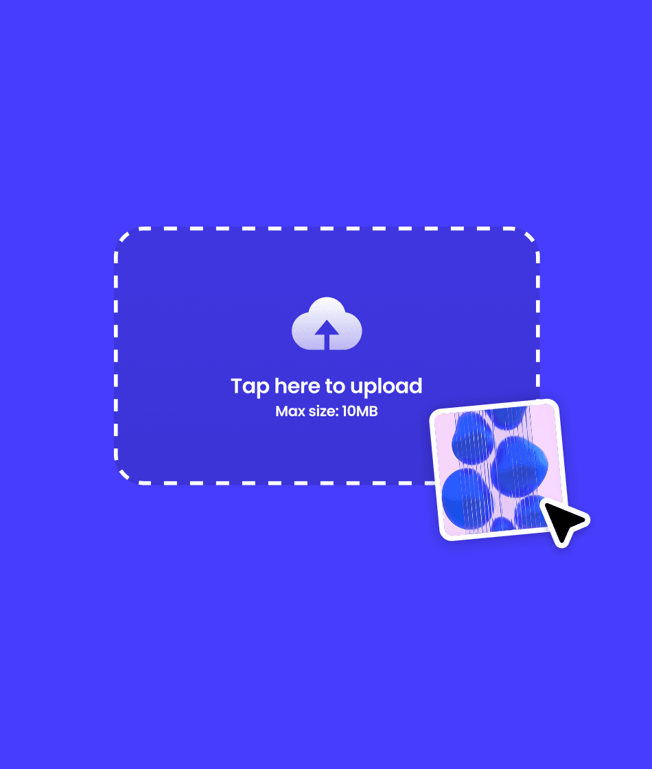 File uploads with image being input